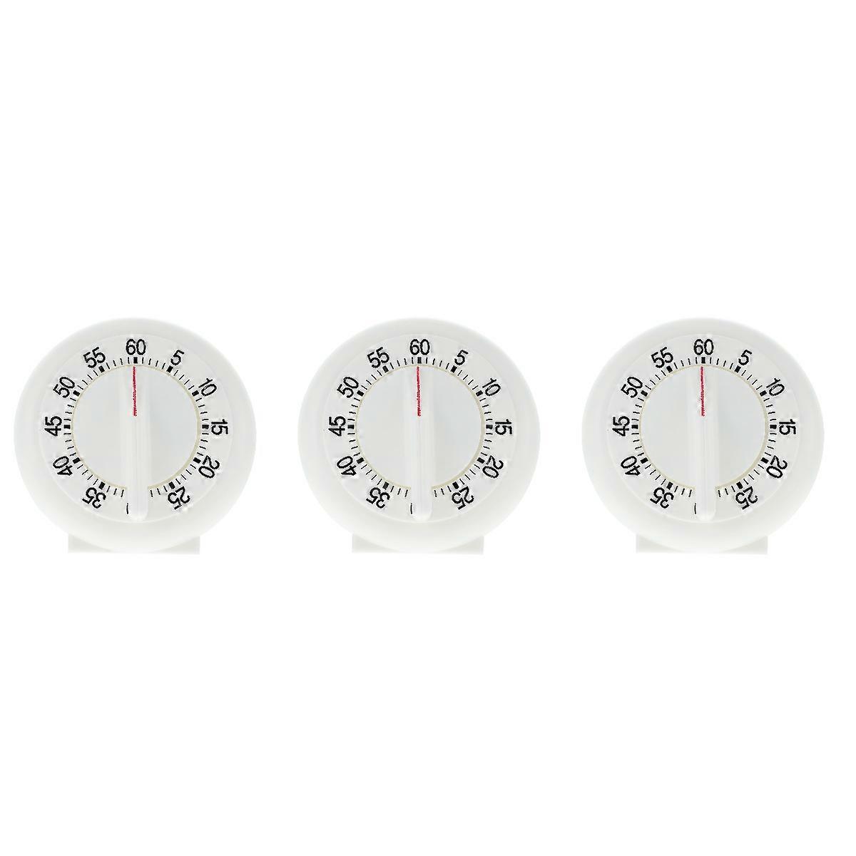 60 Minute Kitchen Timer Manual 3 Pack Electronic Egg for Cooking Eggs with Magnet White