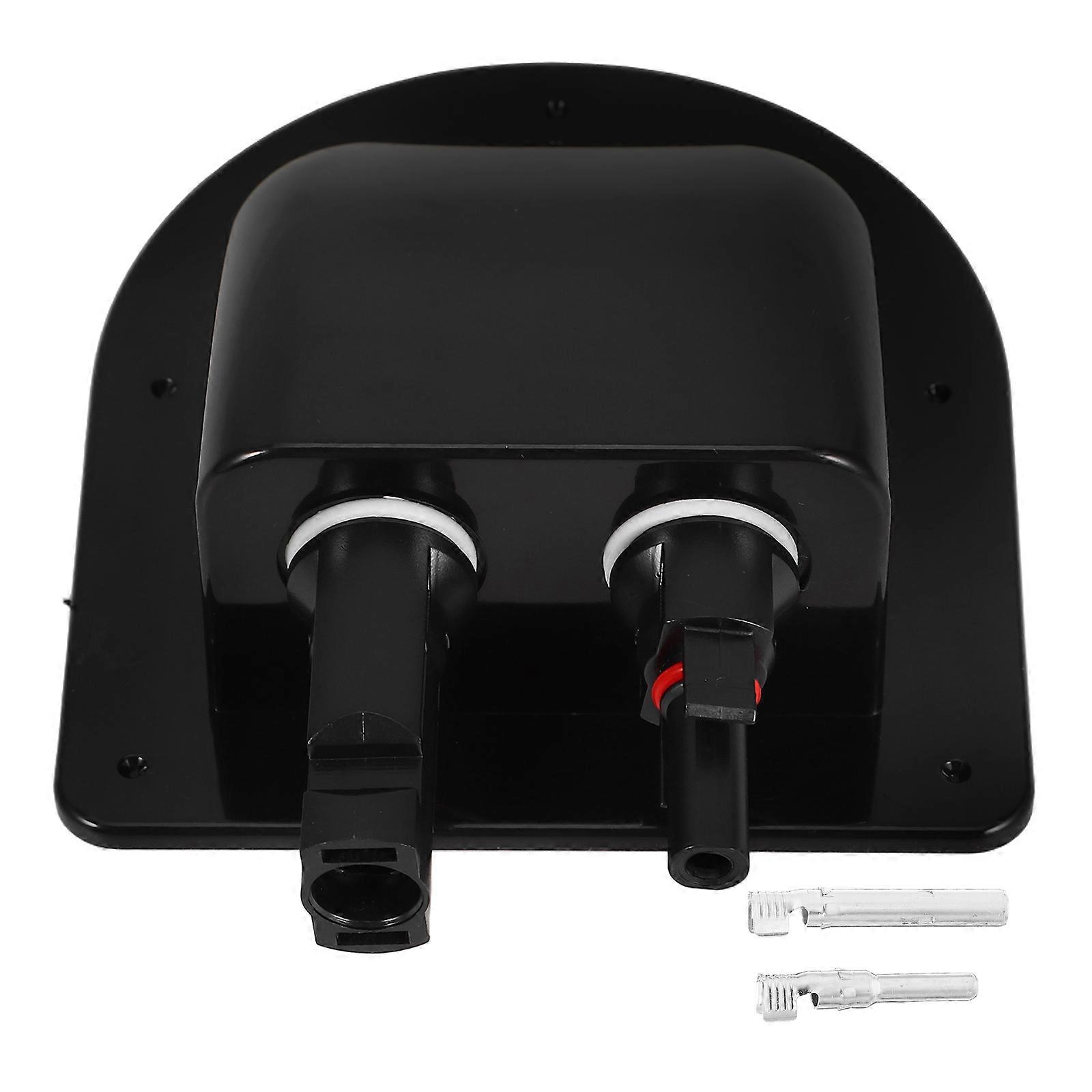 Solar Panel Connector Waterproof Box Dual Cable Entry Housing for Rv Roof