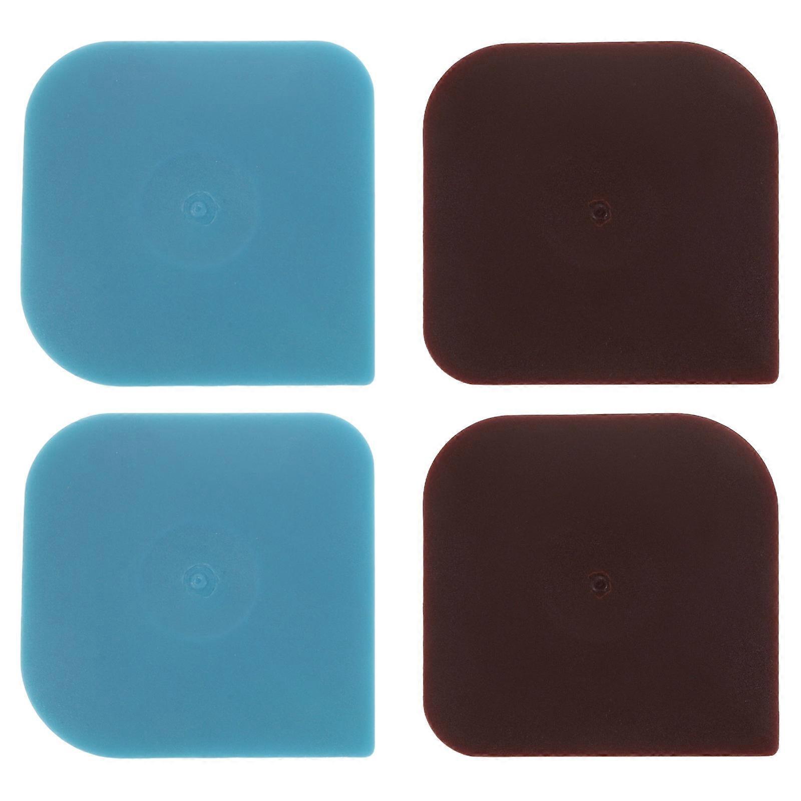 Cast Iron Skillet Scrubber Grease Removal Square Shape Kitchen Tool 4Pcs