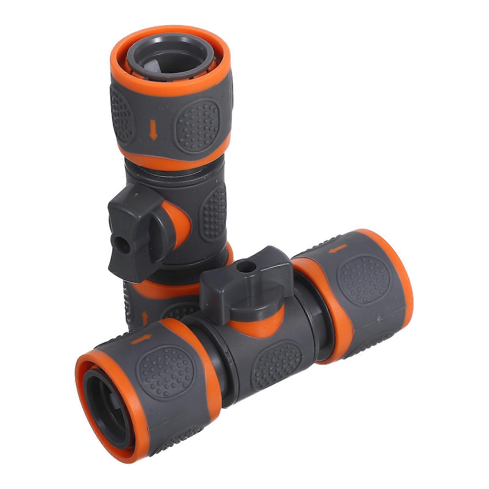 Durable ABS Water Hose Connectors Hose Fitting Adapter for Laundry 2Pcs