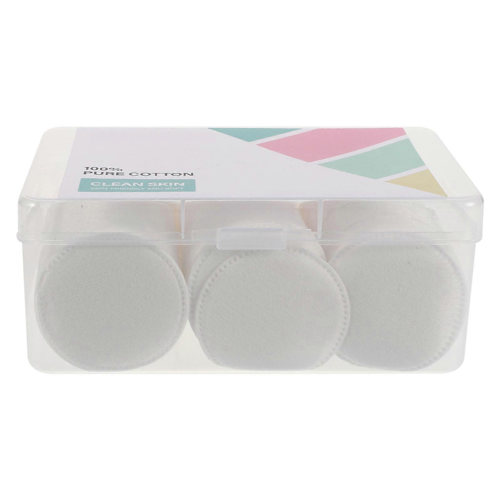 Disposable Makeup Cotton Pads for Face 1 Box Triple Layer Remover Rounds