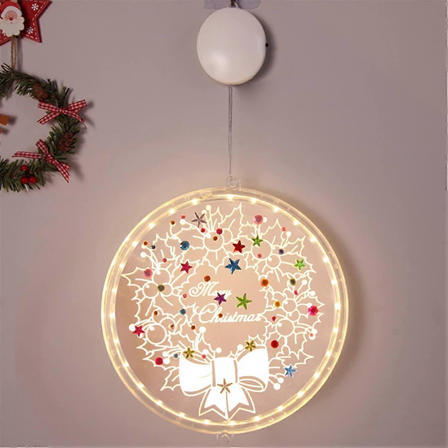 Diamond Painting Round Light Christmas Design LED Soft Light Source