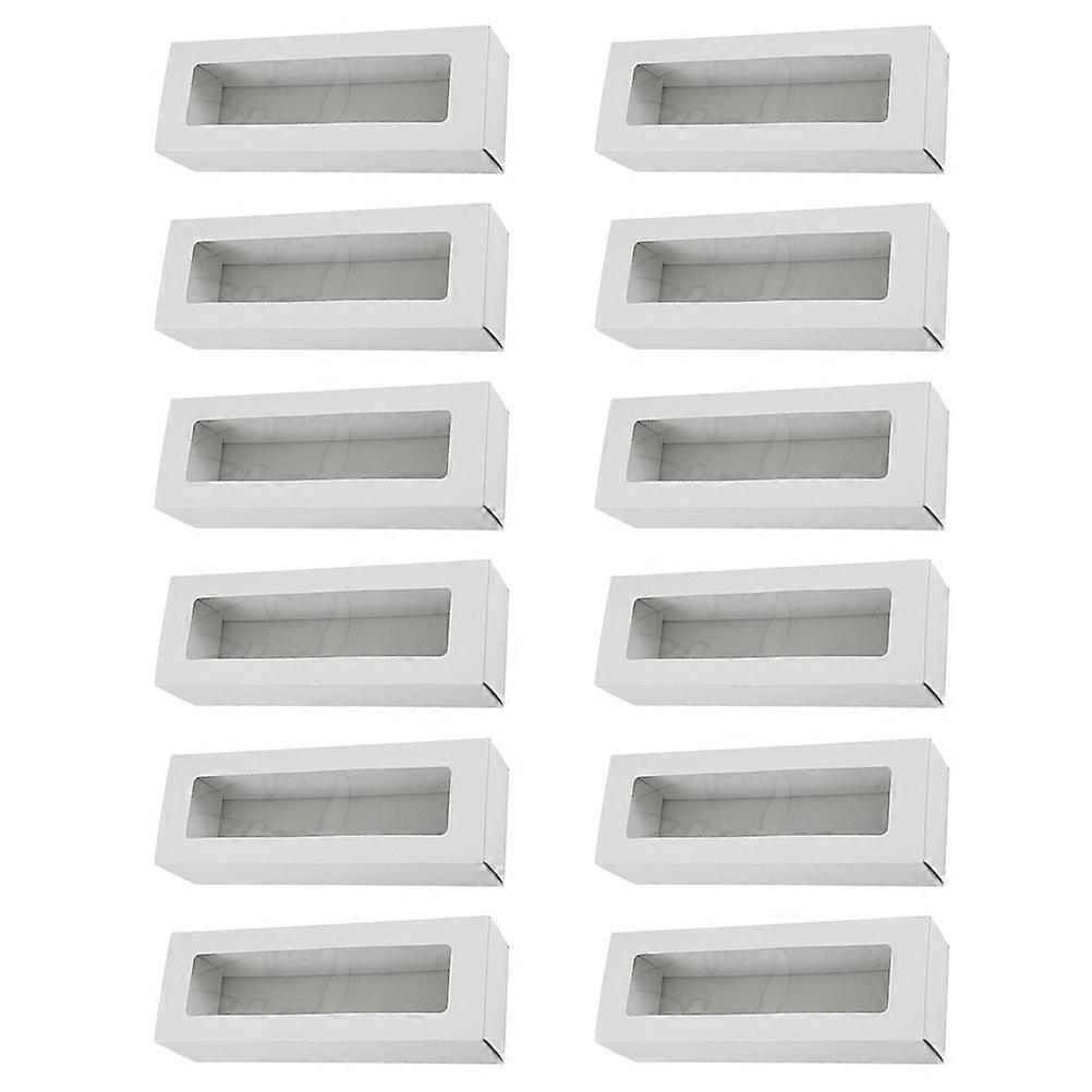 Bakery Boxes Paper Storage Cases for Packaging Use 36Pcs White