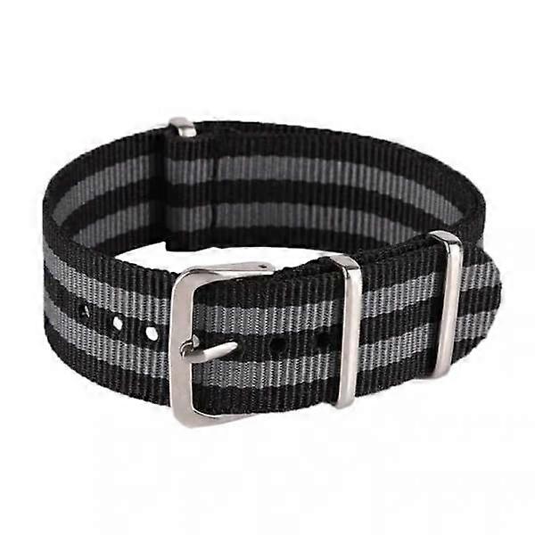 Watch strap NATO strap / nylon strap 22 mm various colors gray