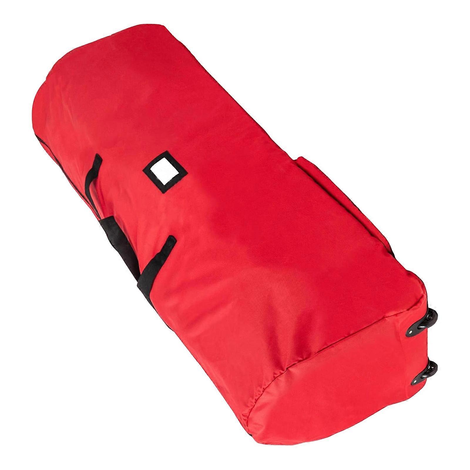 Quick Access Christmas Tree Storage Bag with Zippers for Fast Opening and Closing Made of Sturdy Oxford Cloth  small Red