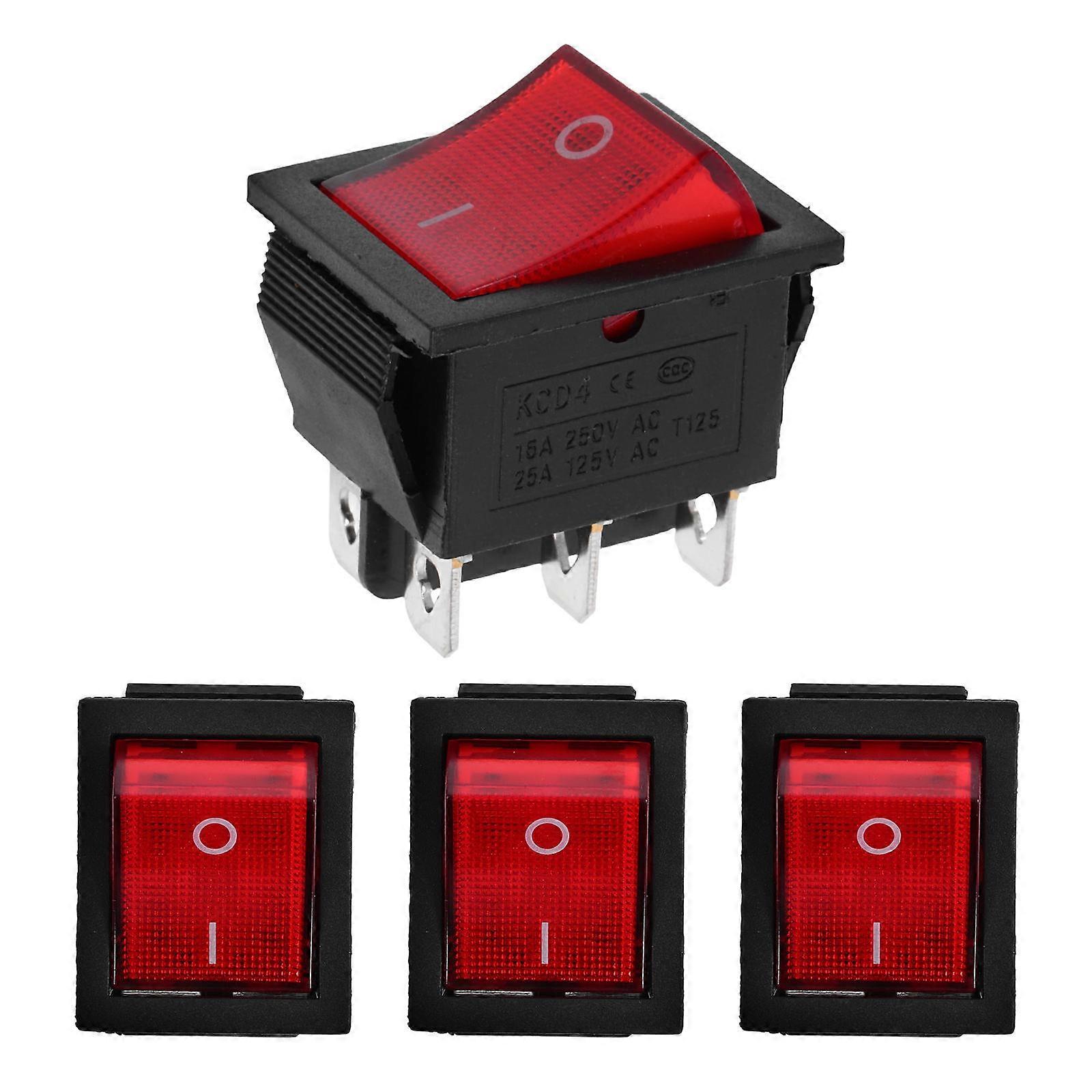 Generator Control Panel Switch Easy Install Engine Switch for Replacement 4Pcs