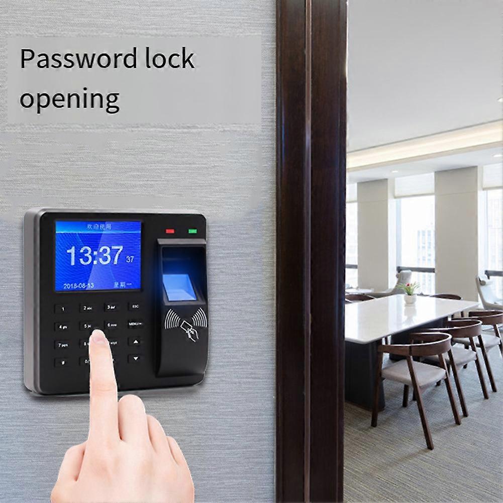 125Khz RFID Biometric Fingerprint Time Attendance Clock Recorder Recognition Check in Time Recording Door Access Control