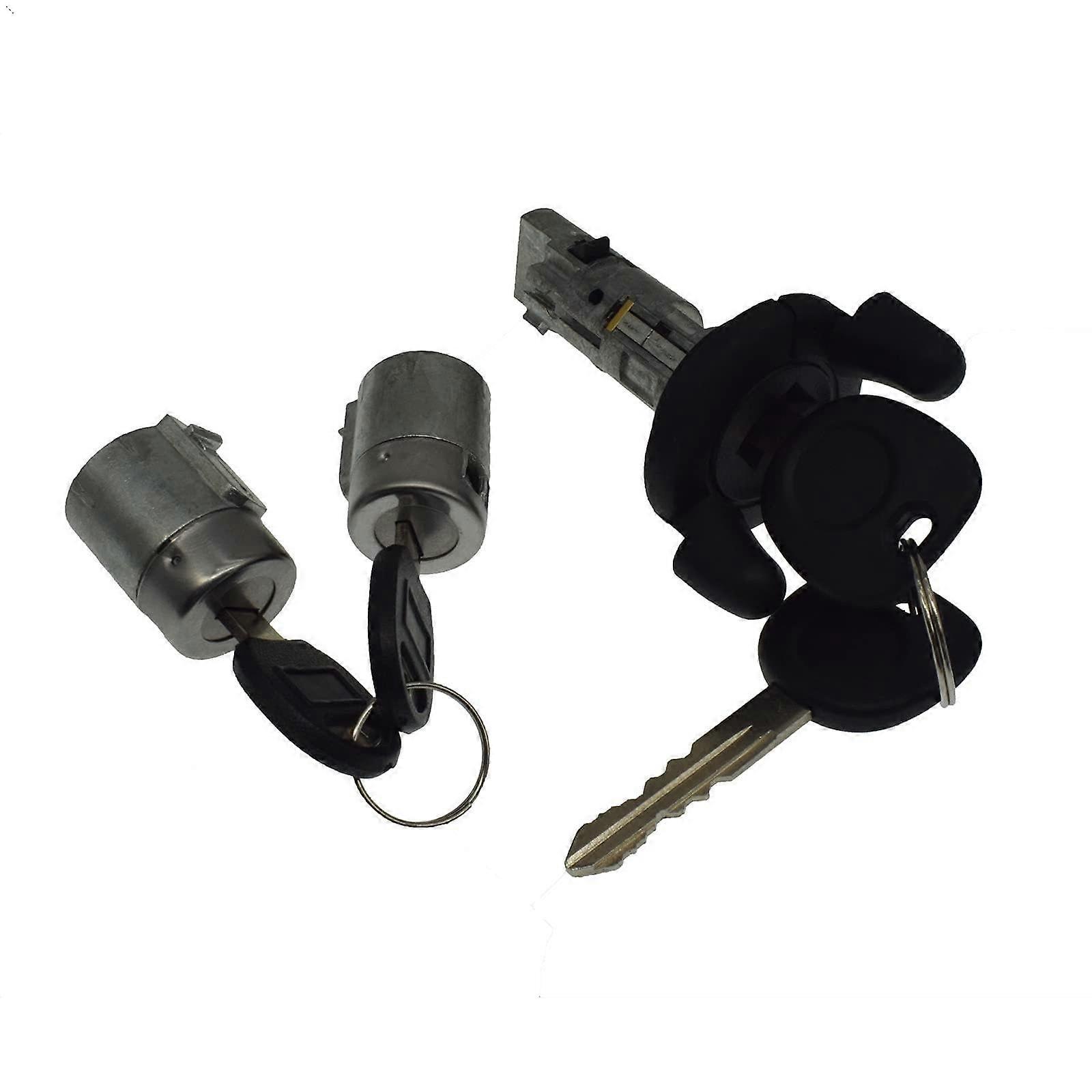 Ignition and Door Lock Cylinder Set with Keys for Chevy Express Astro GMC Savana DirectFit