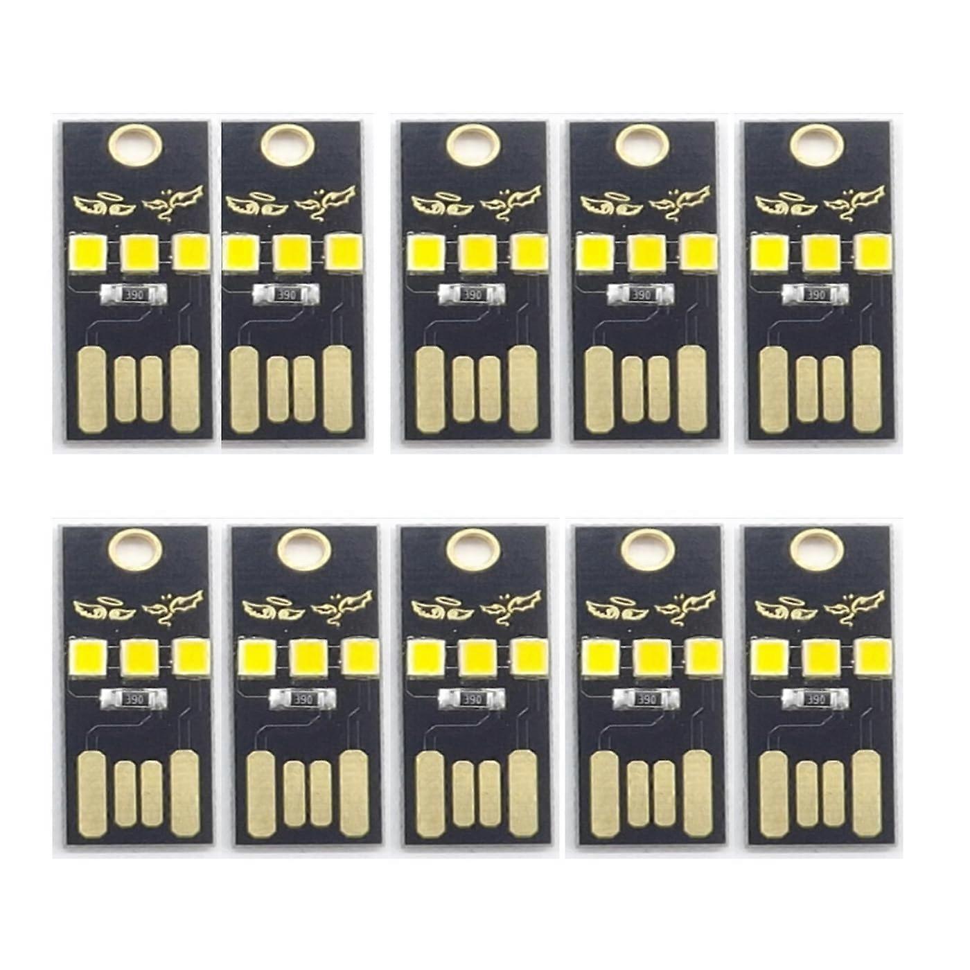 USB LED Light for Laptop Keyboard, Ultra Slim USB Powered Reading Lamp, 10pcs Pack