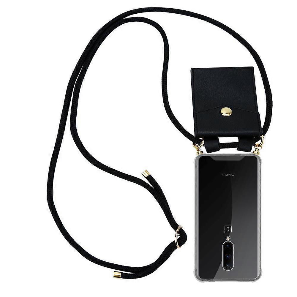 Mobile Phone Chain for OnePlus 7 PRO Silicone Protective Case - Cord with Golden Elements