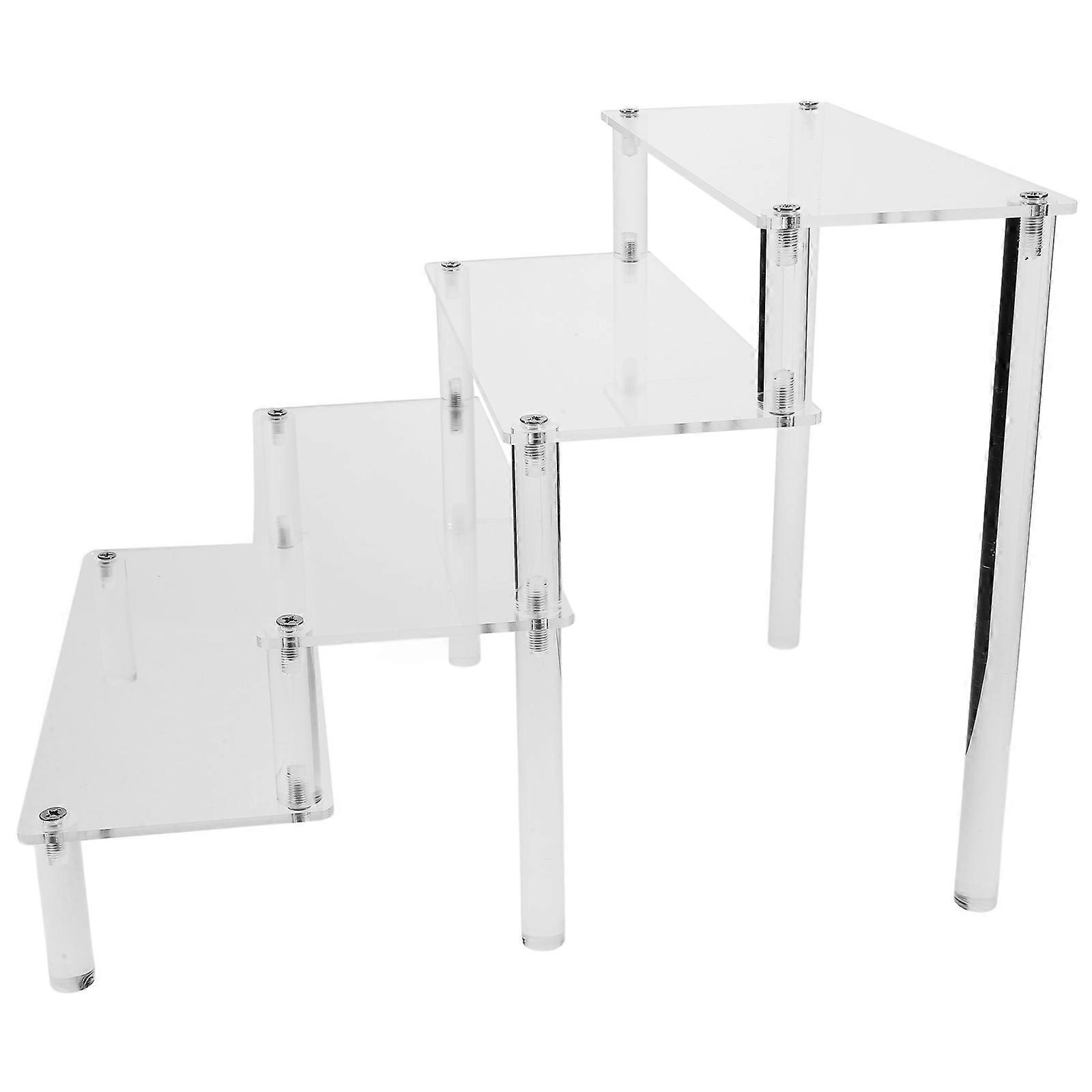 Transparent Acrylic Display Stand for Home with Multilayer Design and Compact Structure 4Tier