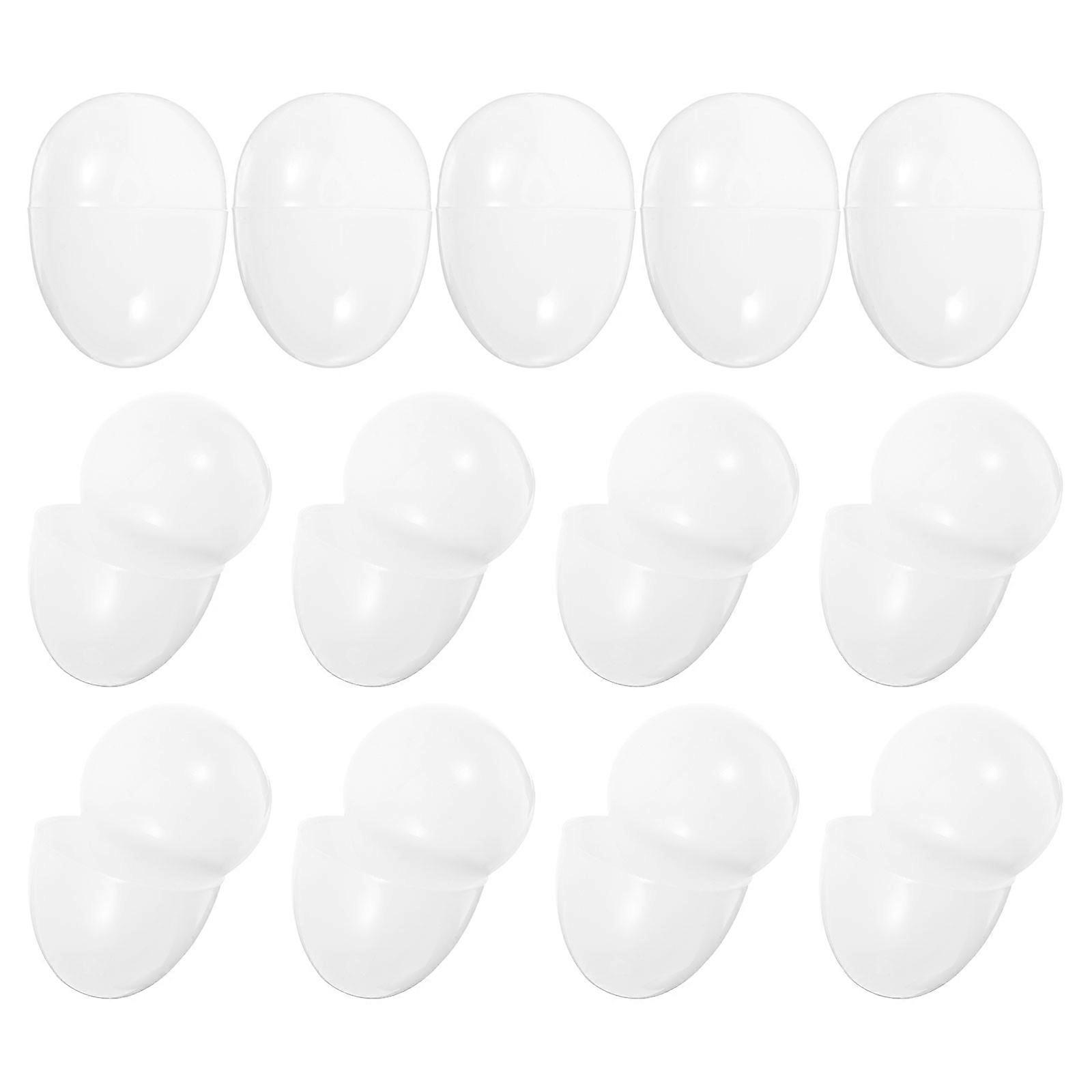 DIY Easter Decorations White Easter Egg Ornament for Painting 40Pcs Set