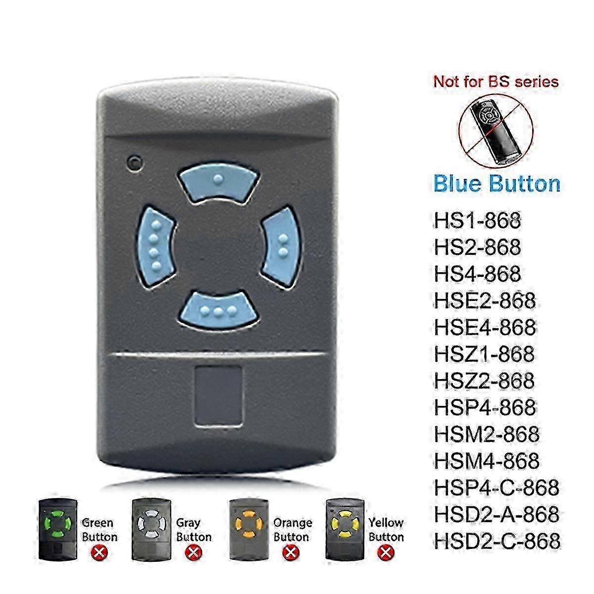 Gate and Garage Door Remote for HSE2 Opener 868MHz HSM4 Control