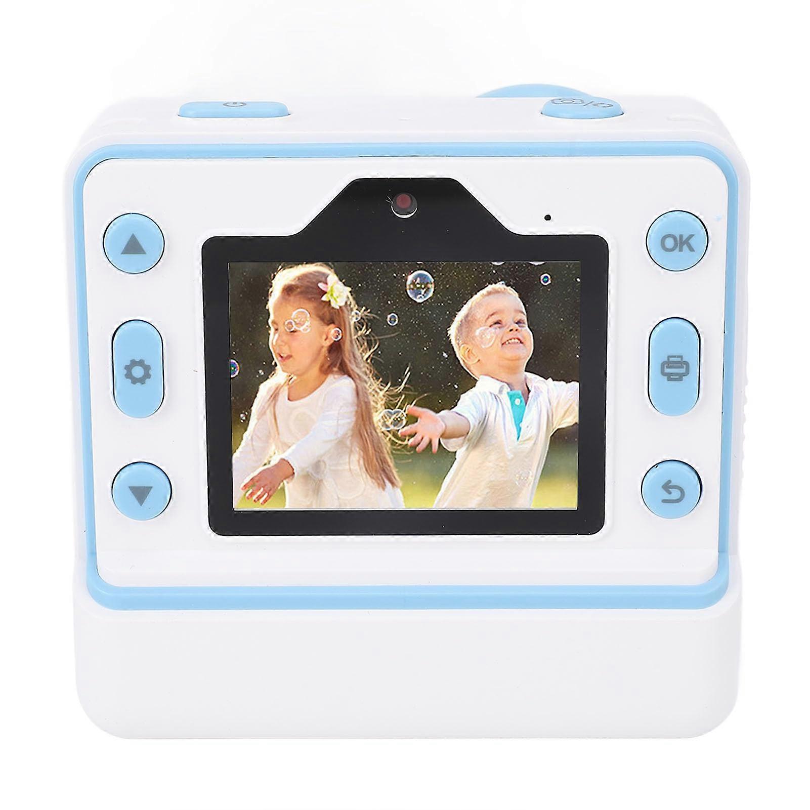 48MP Kids Instant Print Camera Dual Lens with 3 Paper Rolls and Thermal Photo Printing