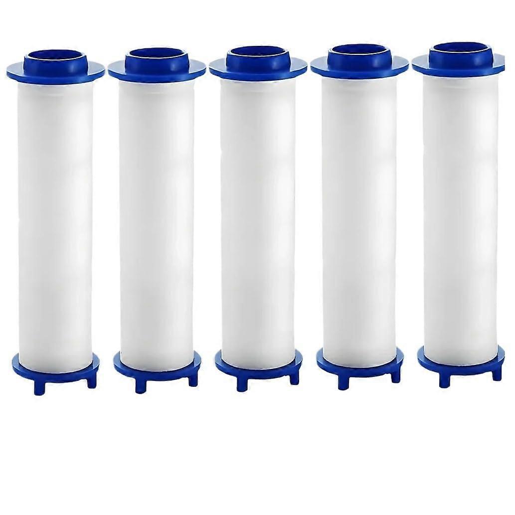 Handheld Shower Head with Filter Replacement Cartridge for Hard Water, 5pcs PP Cotton 8cm