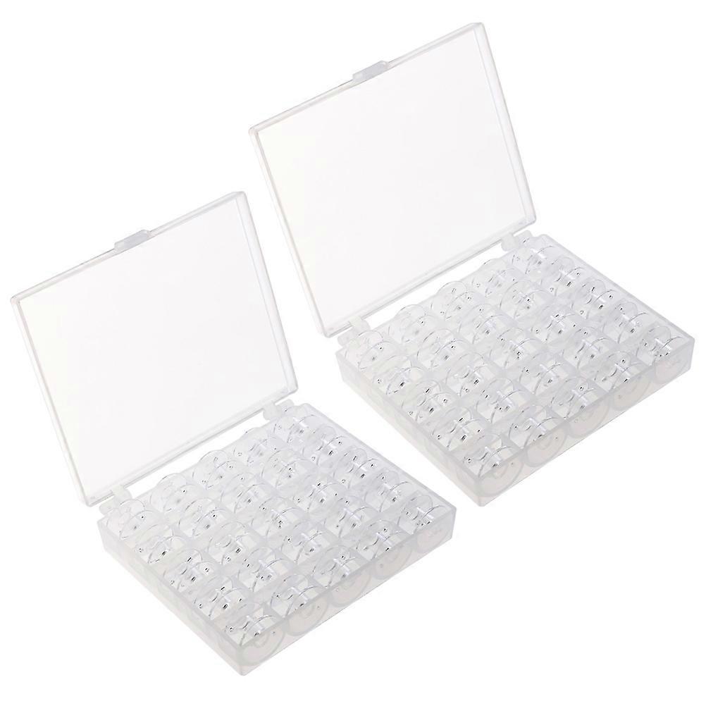 Clear Plastic Sewing Machine Bobbins for Sewing Function 100Pcs Total