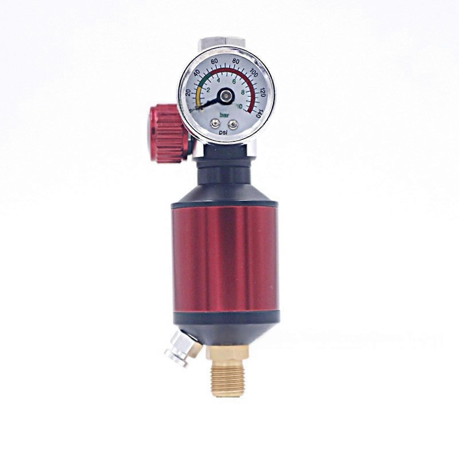 Air Compressor Regulator and Water Separator with Gauge for Spray Guns, Precise Pressure Control