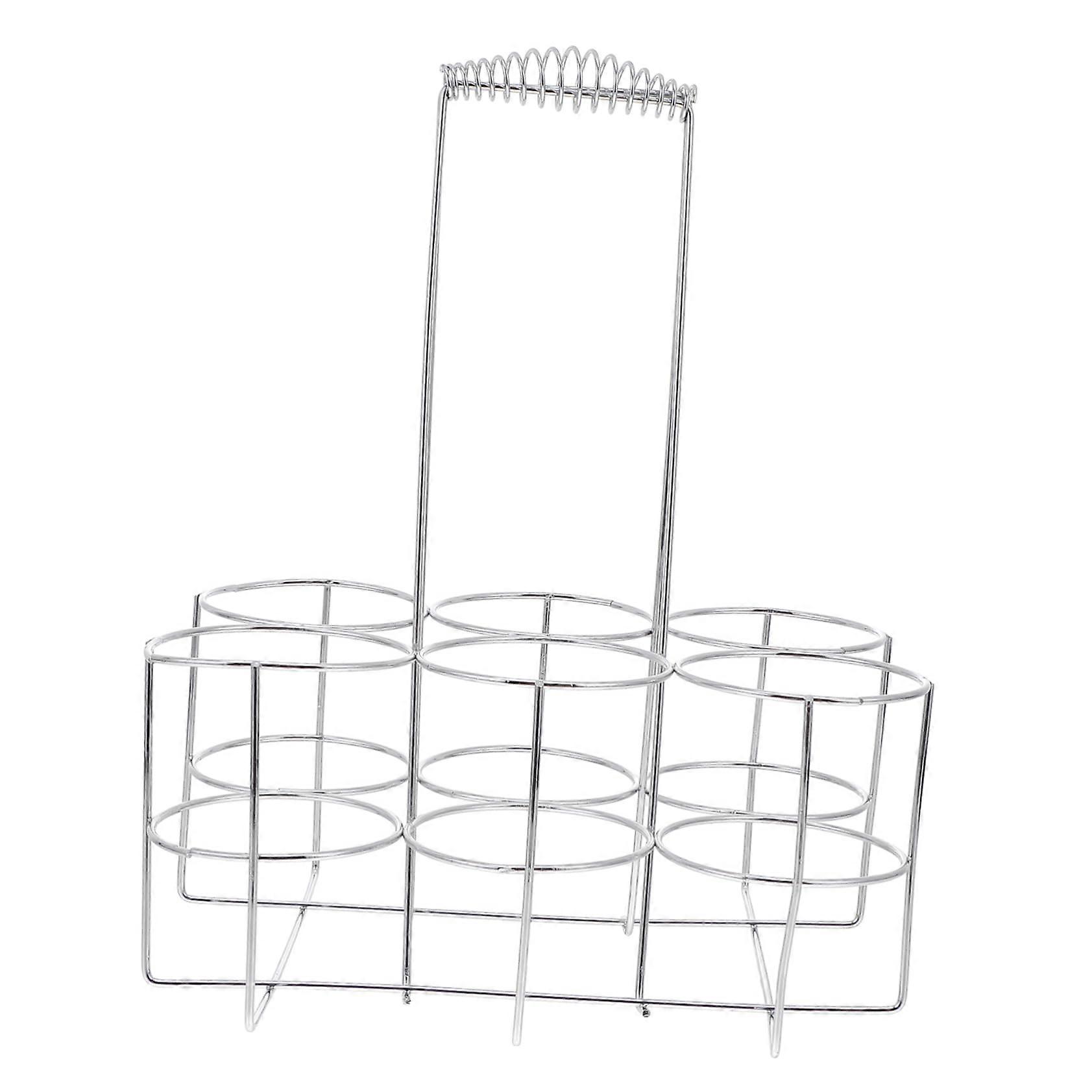 Stainless Steel Beer Bottle Holder Rack with Secure Storage for Home and Party Use