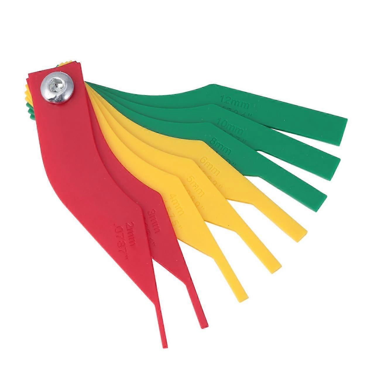 2pcs Brake Pad Thickness Gauge Accurate Measurement Tool for Car Brake Inspection and Wear Detection