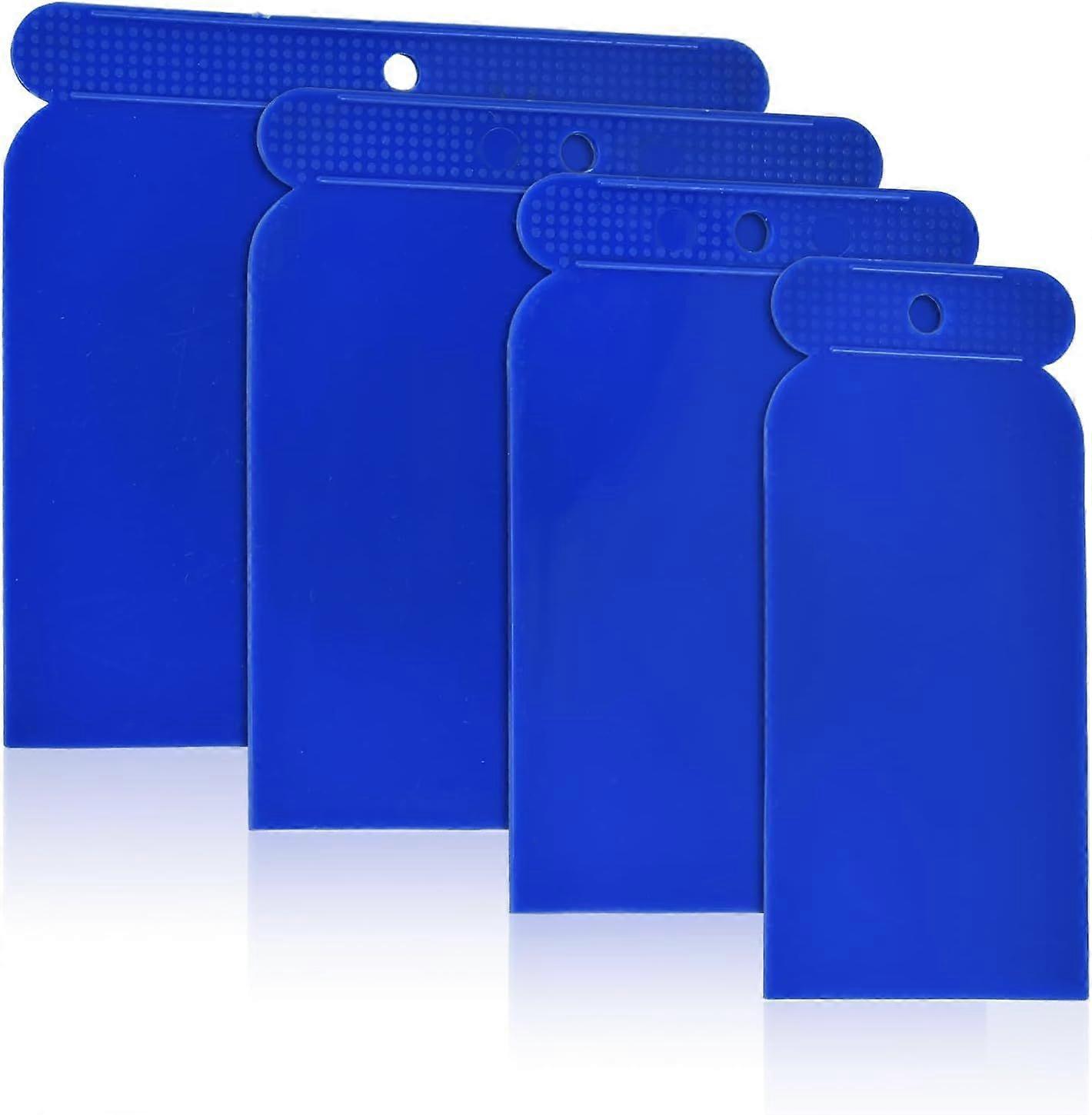 Plastic spatula, 4-piece putty knife set, surface spatulas for precision work, bodywork spatulas