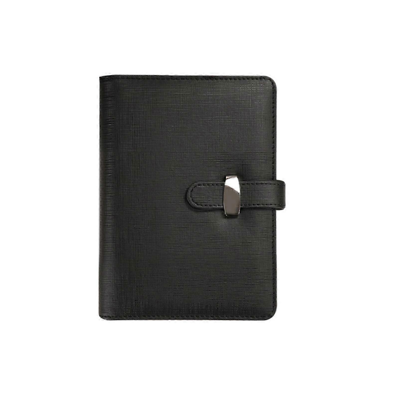 Refillable Notebook With 6 Rings Leather Binder Covers Hardcover Journal 160 Pages Lined For Writing Note Taking Multicolor Cs fast