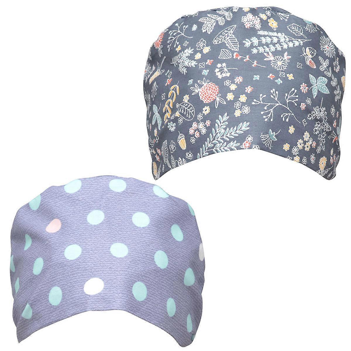 Protective Working Cap Surgical Hat for Professionals 2Pcs Cotton