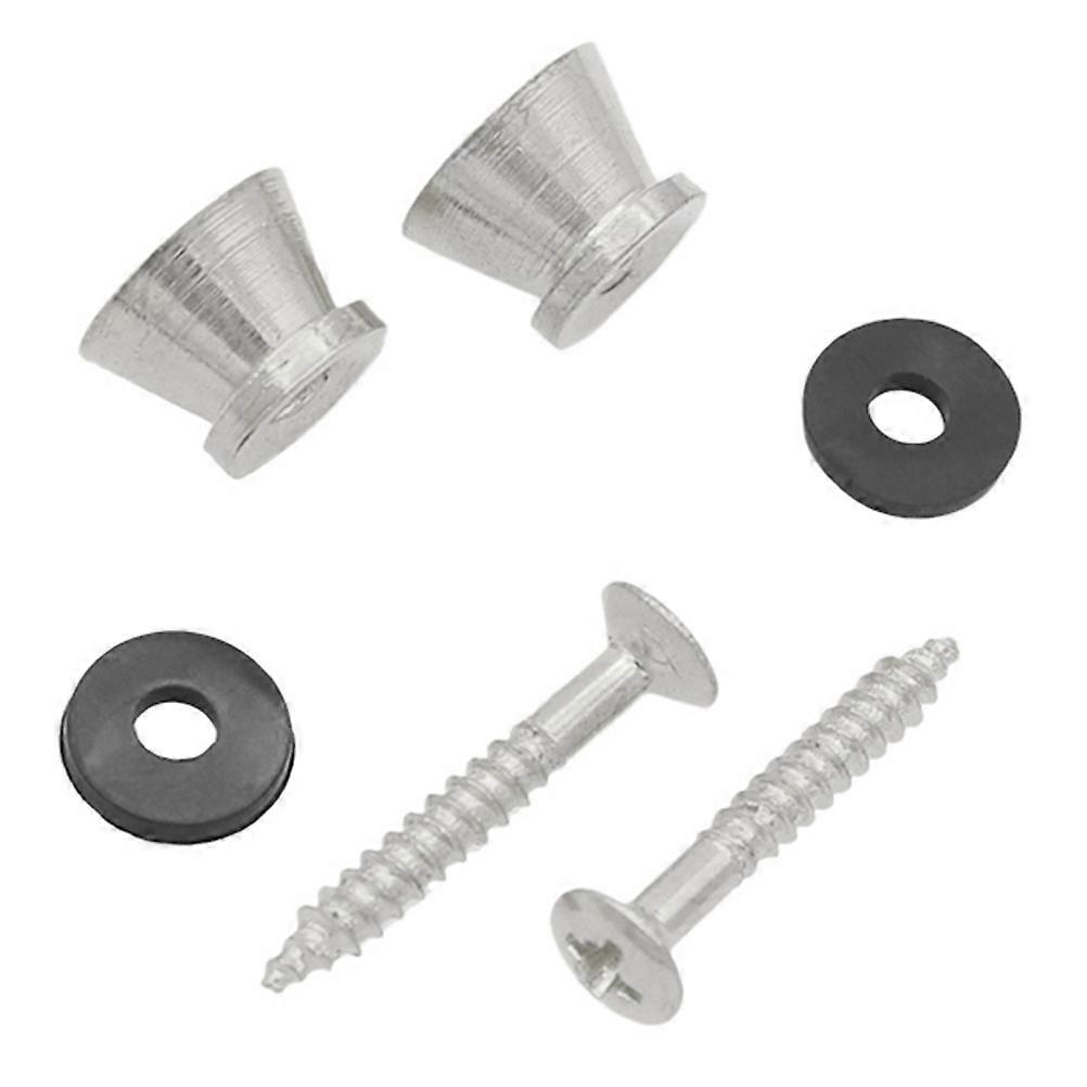 Golden Guitar Strap Lock Replacement to Secure 1Pair Strap Locks