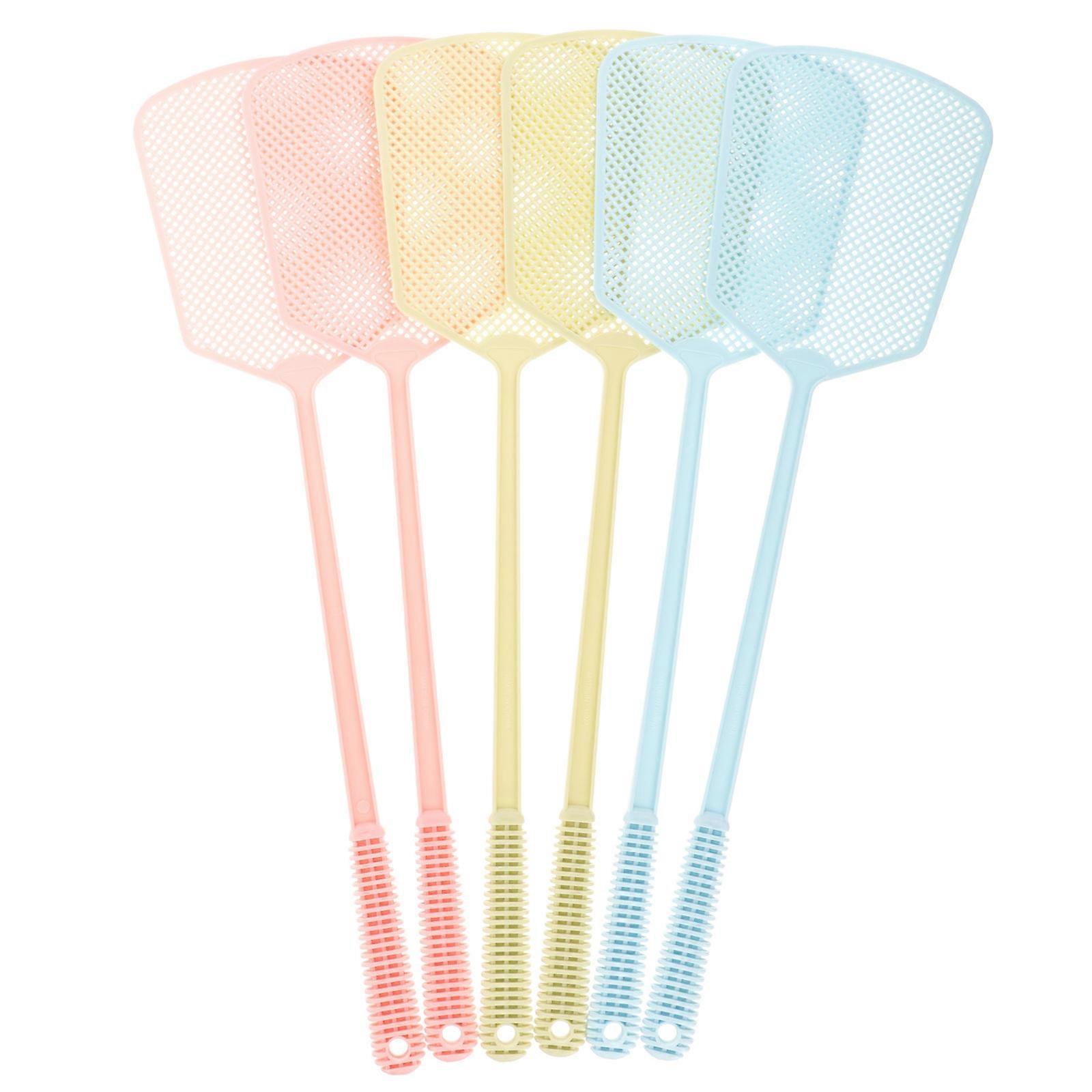 Manual Fly Matamoscas Plastic Fly for Home Use 6Pcs Pack
