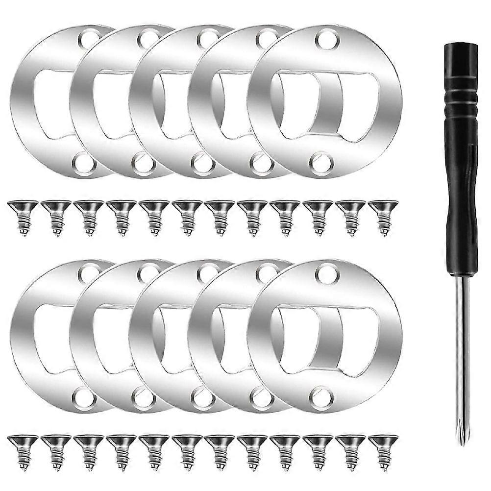 Stainless Steel Bottle Opener Making Insert for DIY 1Set Silver