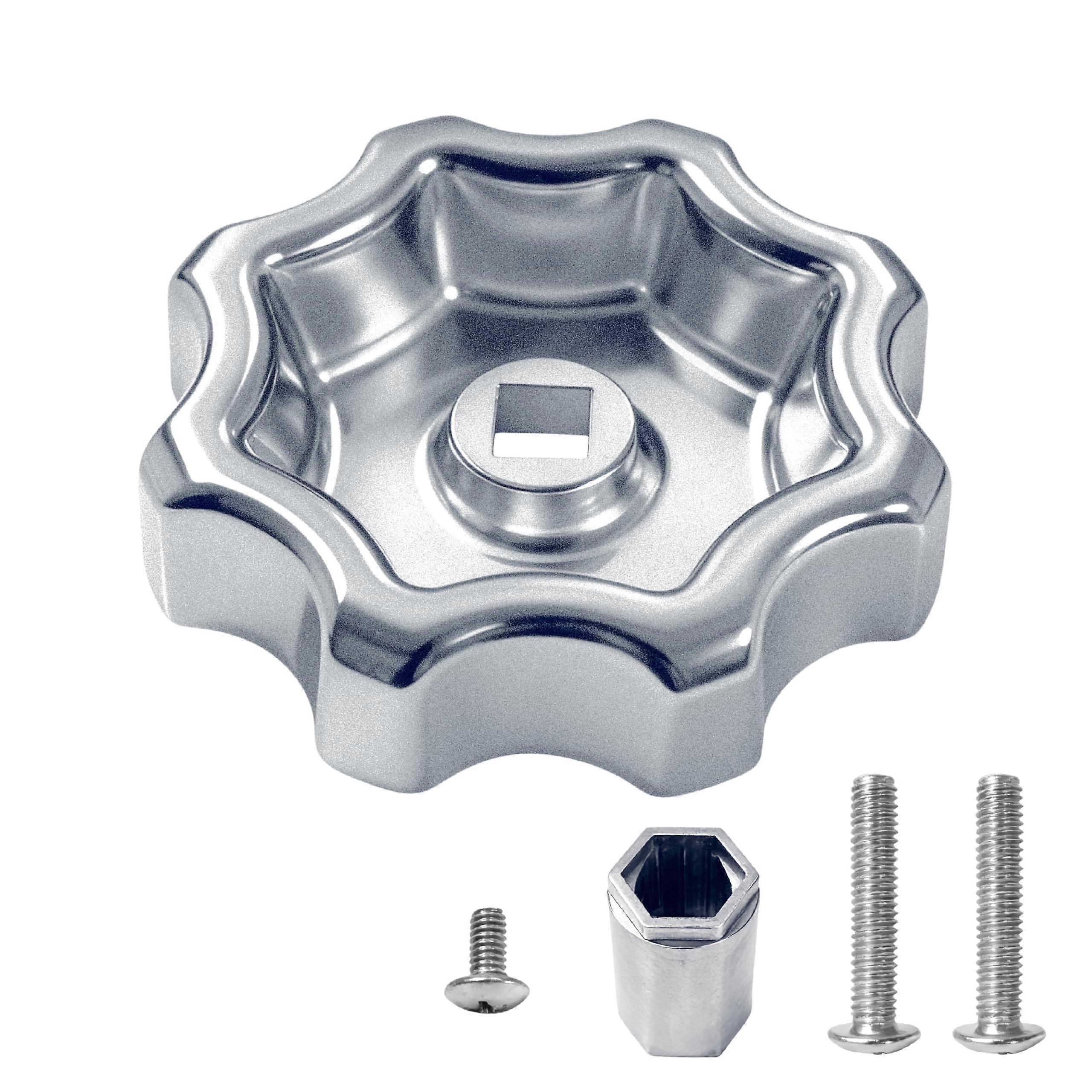 Universal Outdoor Faucet Handle Replacement RustResistant Spigot Handle with Adapter for Garden