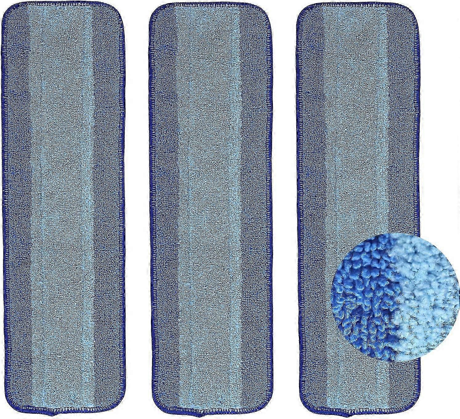 3-pack Microfiber Cleaning Pads For Bona Spray Mop Multi-surface Floors 26s