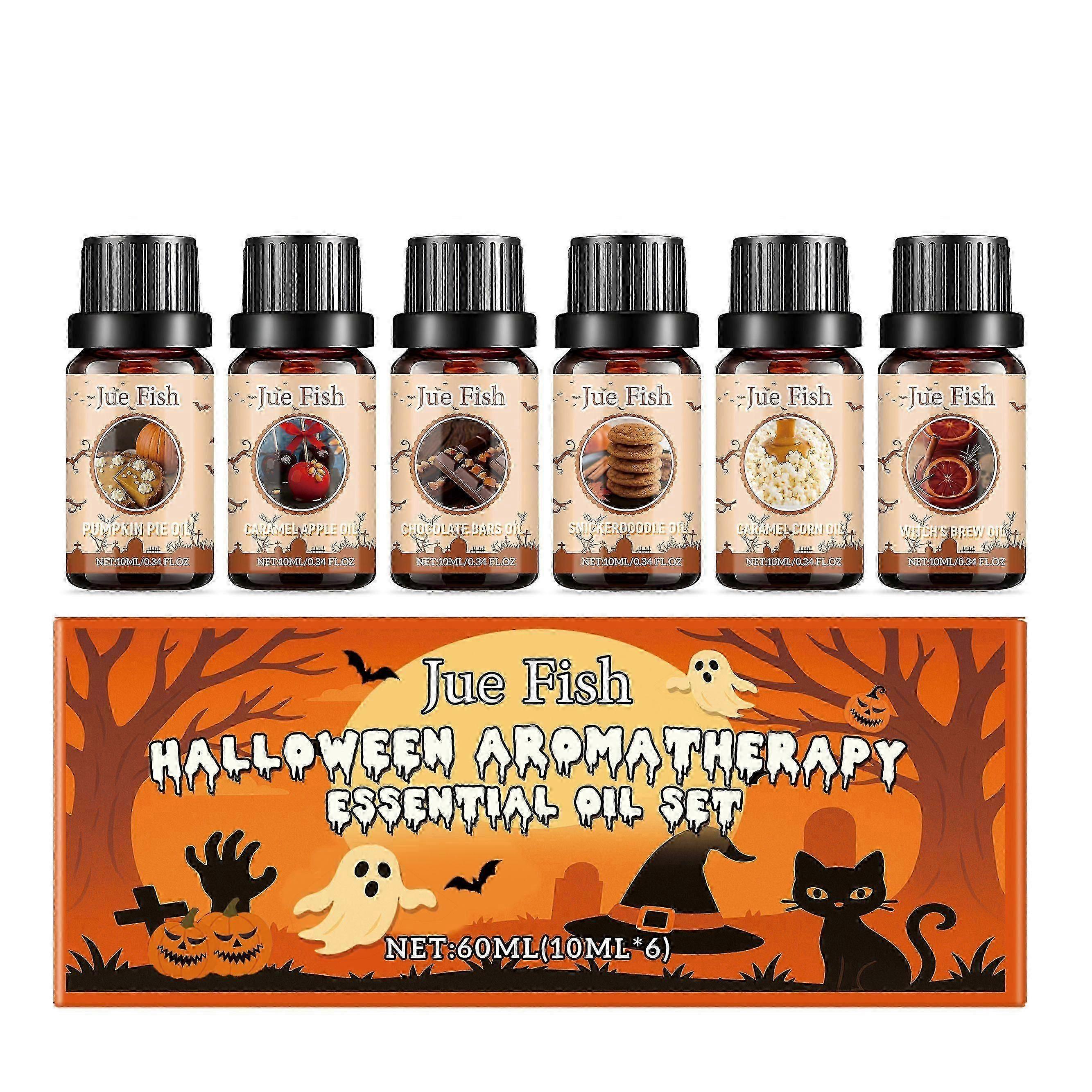 Halloween Aromatherapy Essential Oil Set  Long-Lasting, Versatile Diffuser & DIY Projects Gift