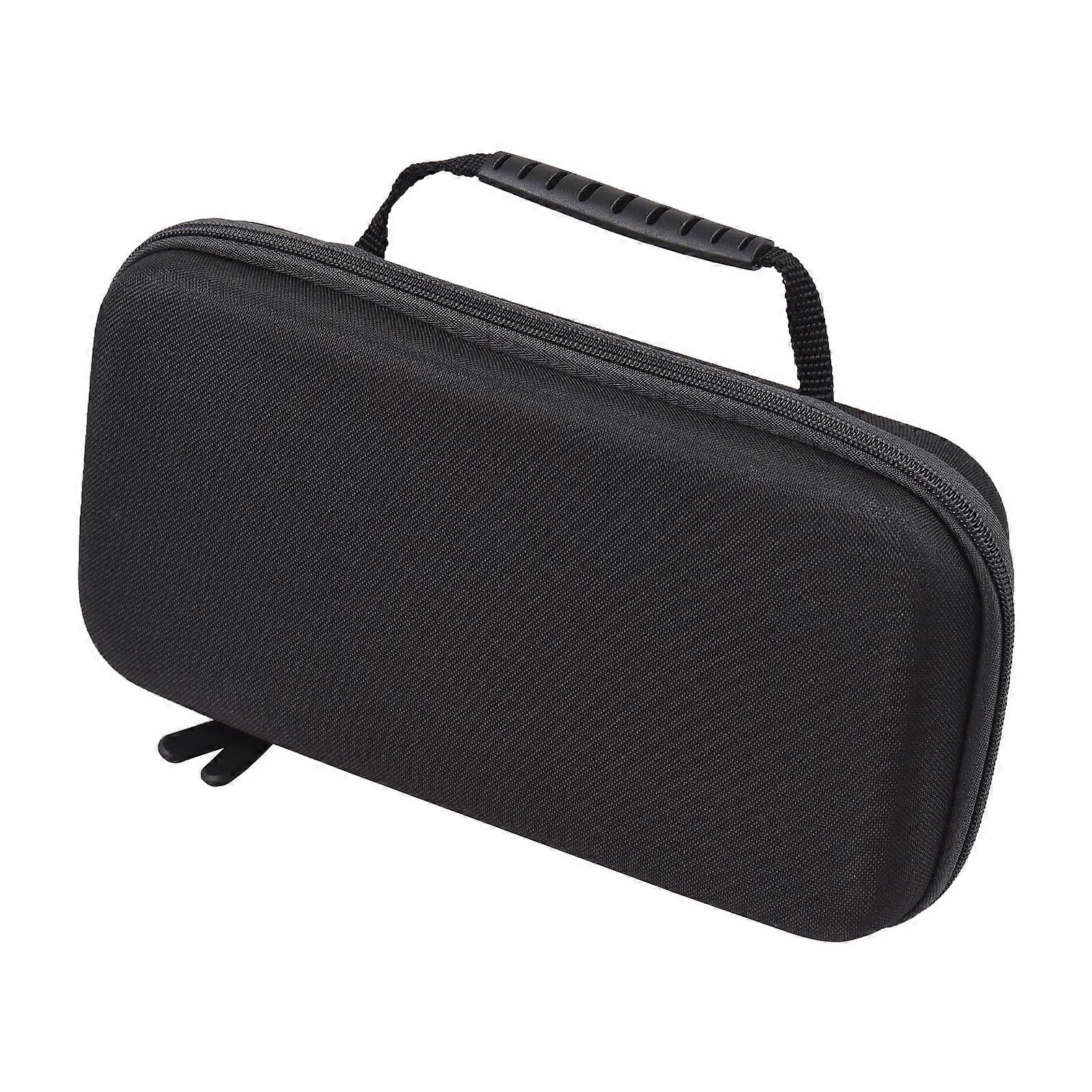 Microphone Carrying Case Waterproof Shockproof Dual Mic Storage Bag Large Capacity Organizer Black
