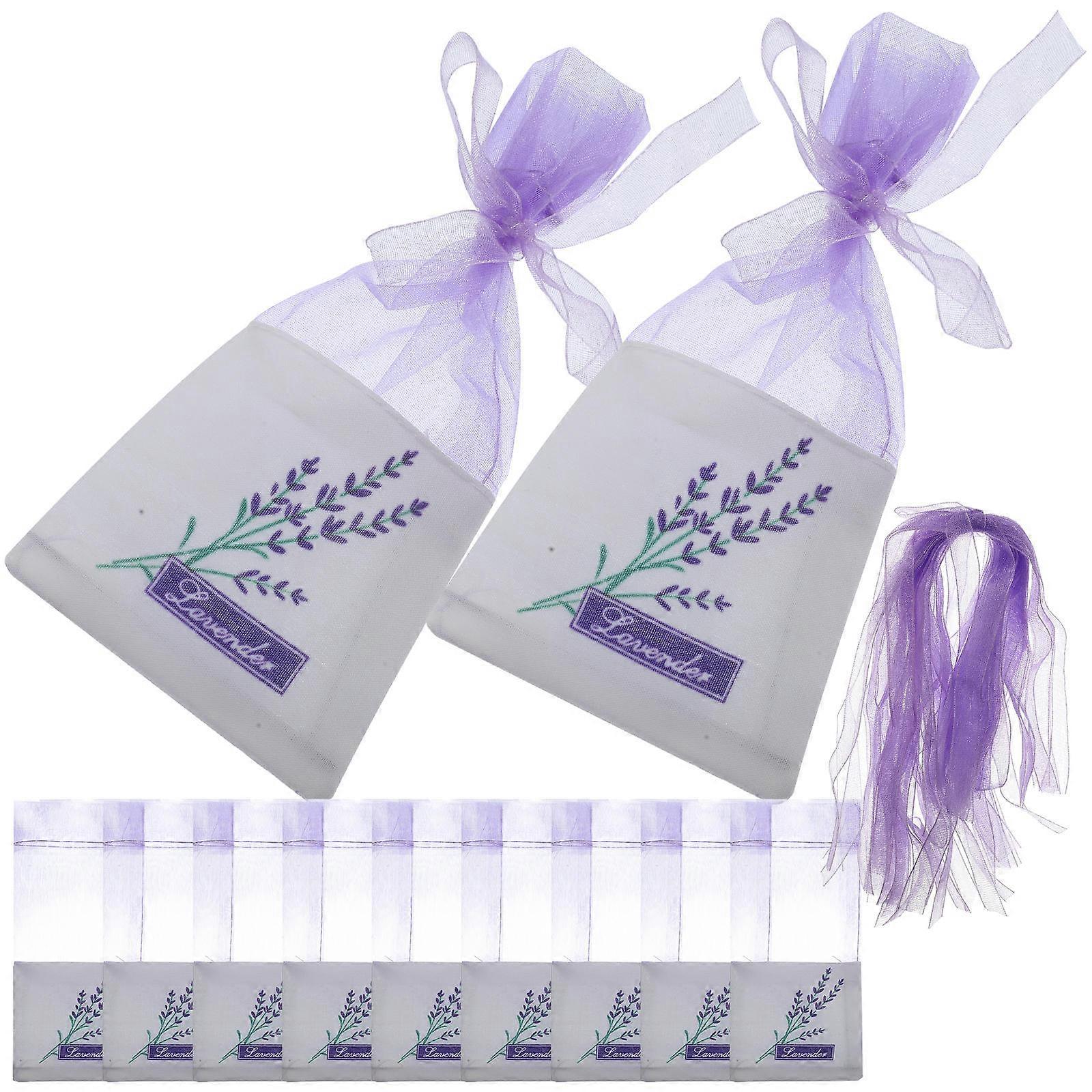 Lavender Drawstring Bags for Storage Use 180Pcs Violet Sachet Flower Pattern