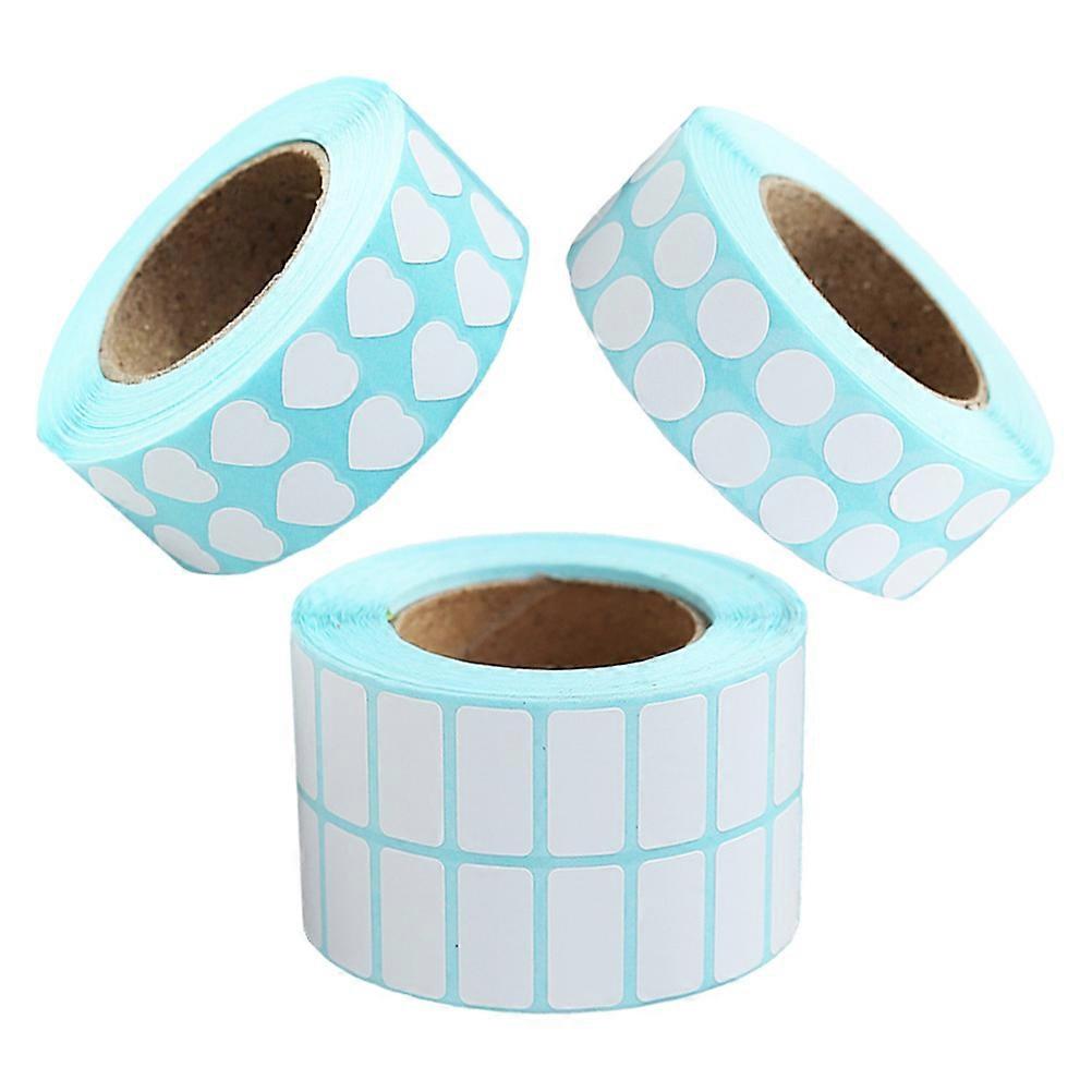 Self-Adhesive Label Stickers Blank Sticky Labels for Classification 3 Rolls