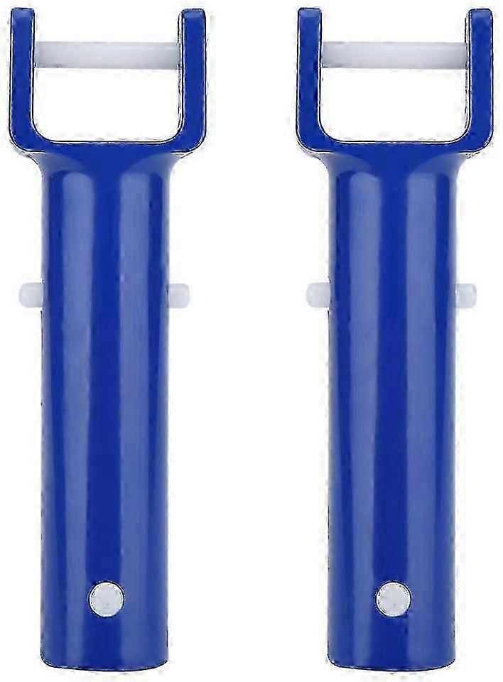 2025 Pool Clip 2 Pcs Blue V Shape Brush Head Handle