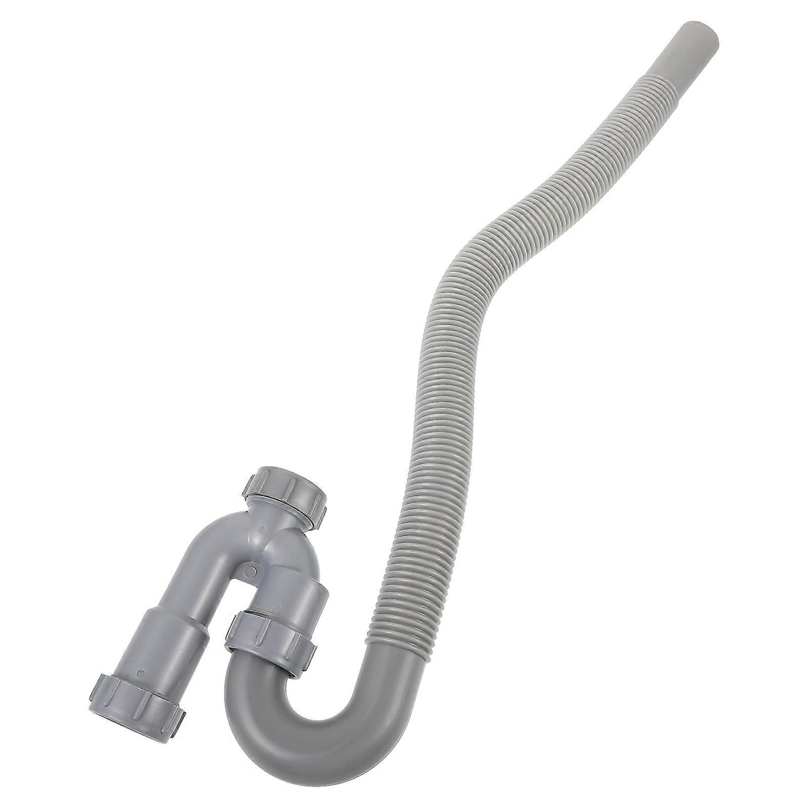 Bathroom Sink Drain Pipe Plastic Basin Waste Drainer Pipe 5Pcs