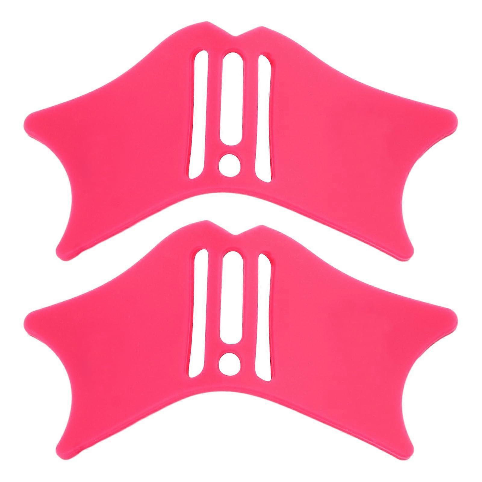 Eyeliner Stencil and Mascara Shield Set, Precision Wing Guide, Reusable Makeup Tool Rose Red