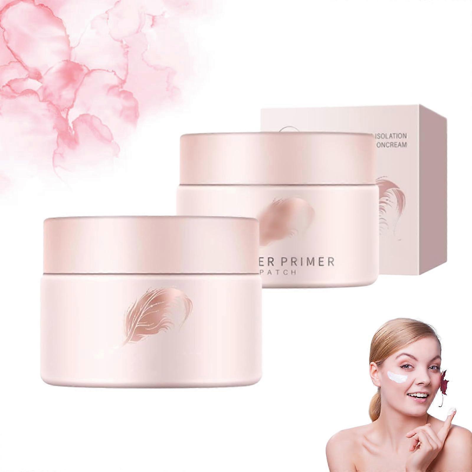 Makeup Primer 2PCS LongLasting Waterproof Oil Control Pore Minimizing Face Base 50g