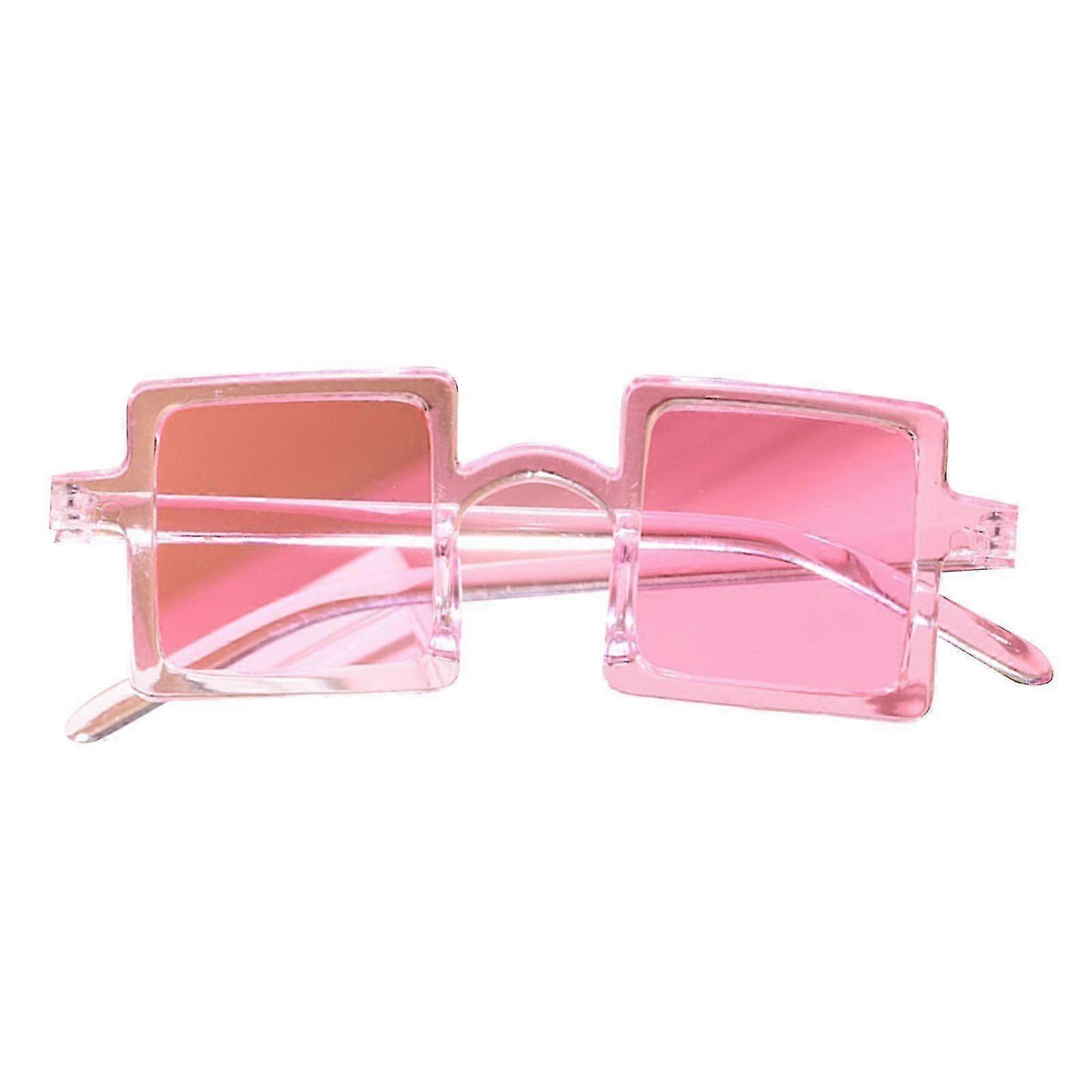 Kinder Oversized Square Sonnenbrille Trendige Flat Top Kleinkind Sonnenbrille für Mädchen Jungen 2-10 Jahre UV zum Schutz Transparente Strand Sonnenbrille