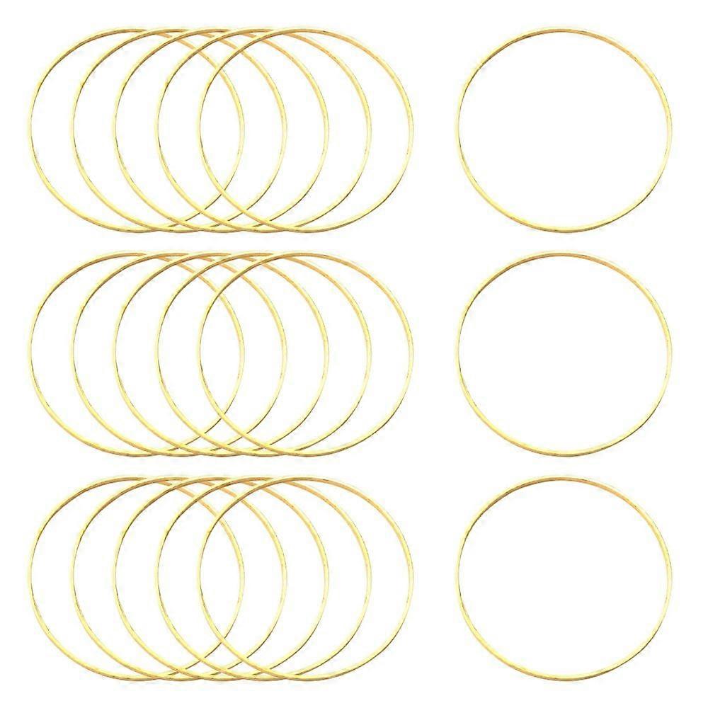 Brass Linking Rings Golden 30x0.7~1mm