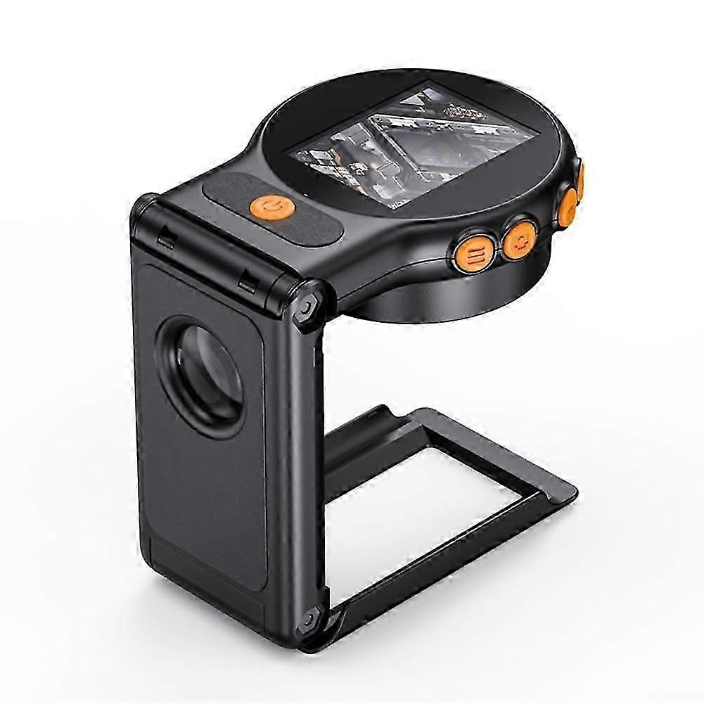 Portable Digital Microscope with 500X Magnification 2.0-inch IPS Screen 8 LED Lights Auto Focus Educational Science Observation Microscope