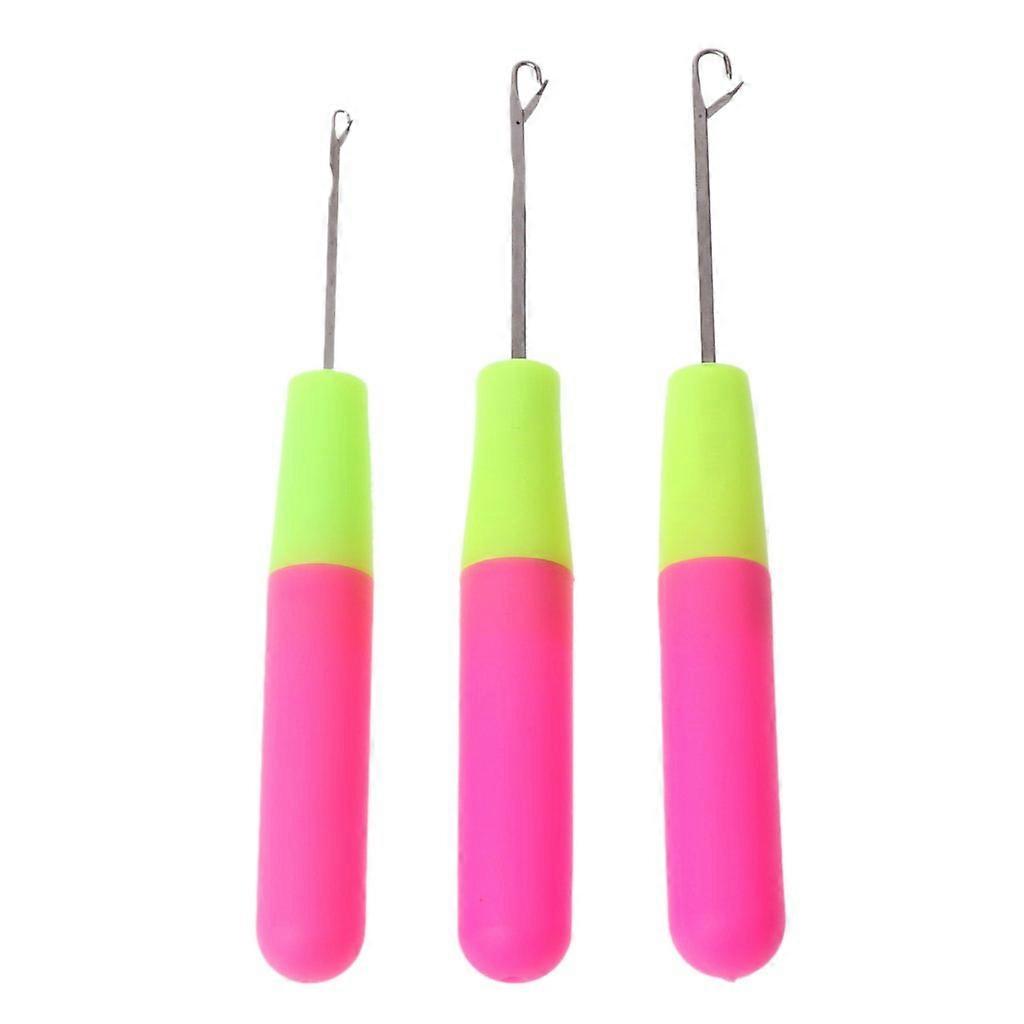 3 Pcs Crochet Hook Set with Latch Hook Needle for Rug Making and Knitting, BeginnerFriendly