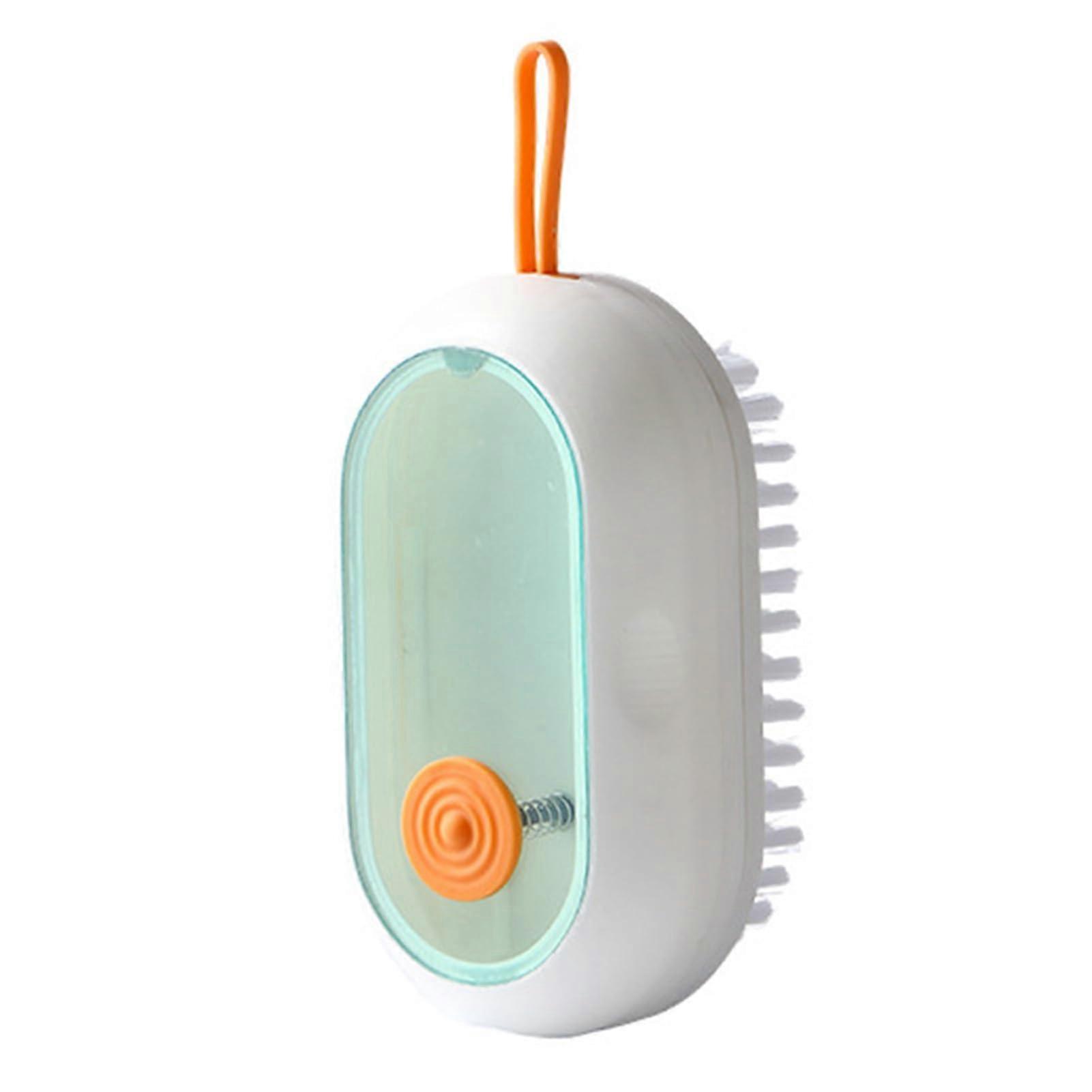 Multifunctional Shoe Cleaning Brush with Soft Bristles, Hangable Design and Detergent Addable Feature