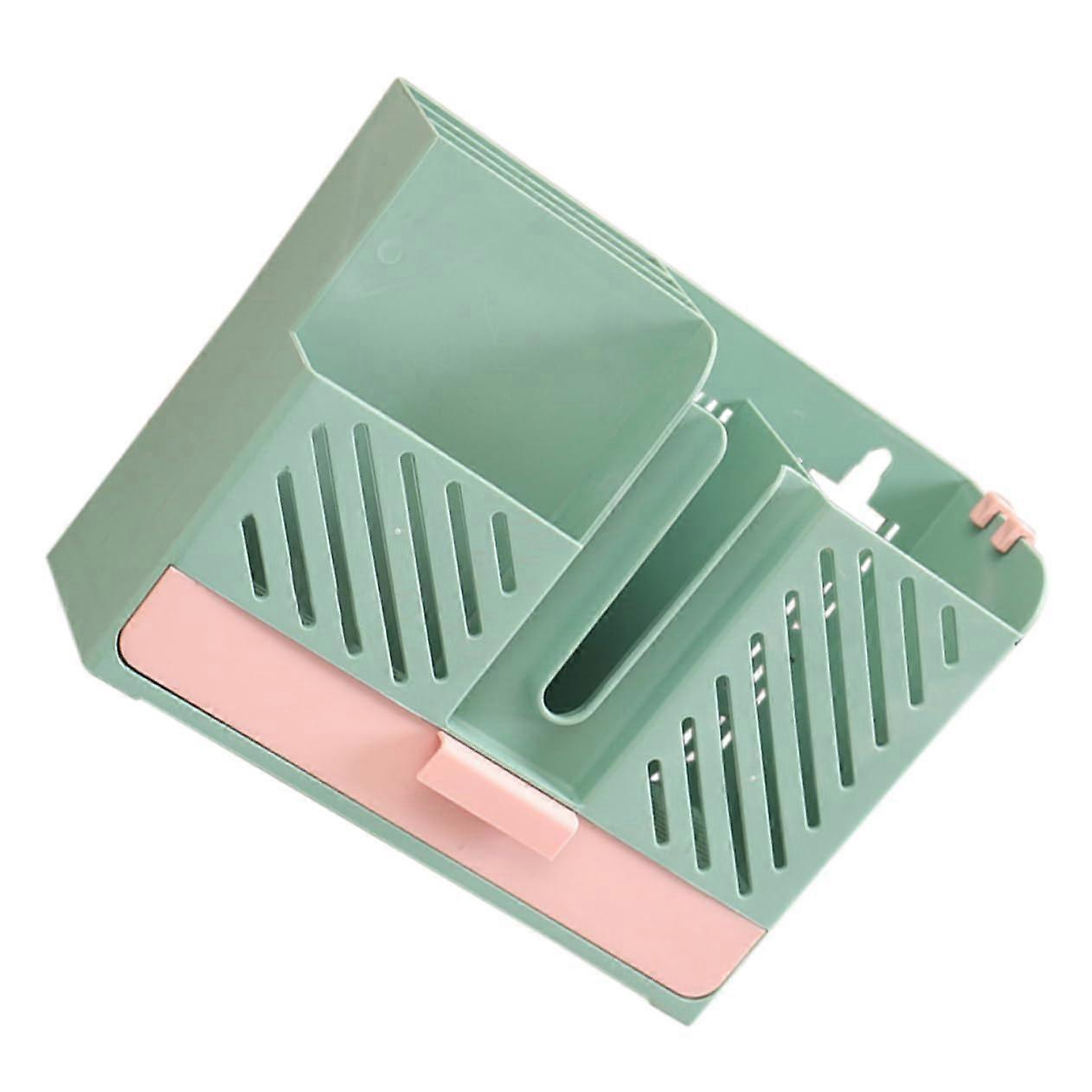 Wall Mounted Utensil Holder with Detachable Drainage Base for Space Saving Kitchen Chopsticks Storage