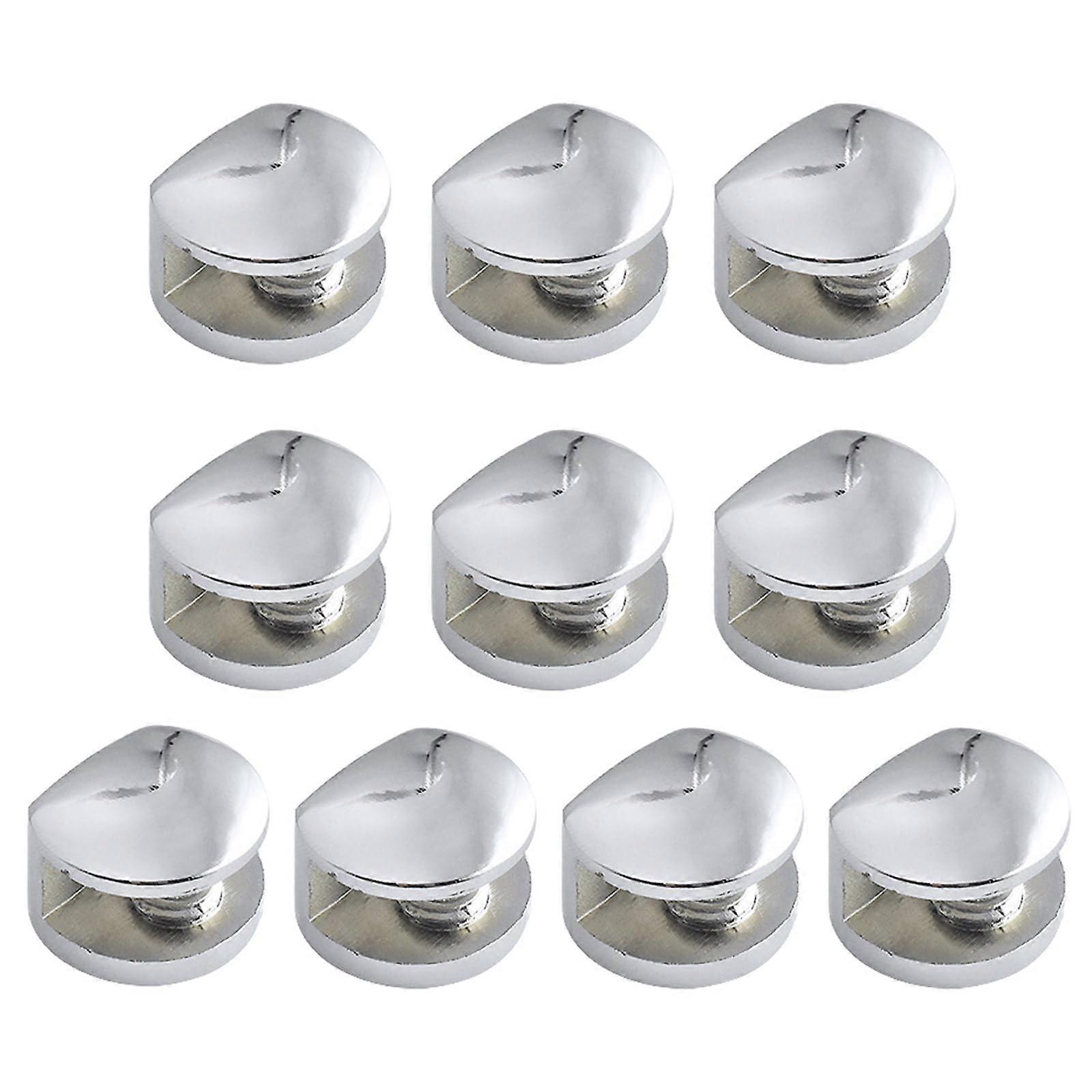 10pcs Rust Resistant Metal Glass Clamps for Frames and Partitions Adjustable Clips K138