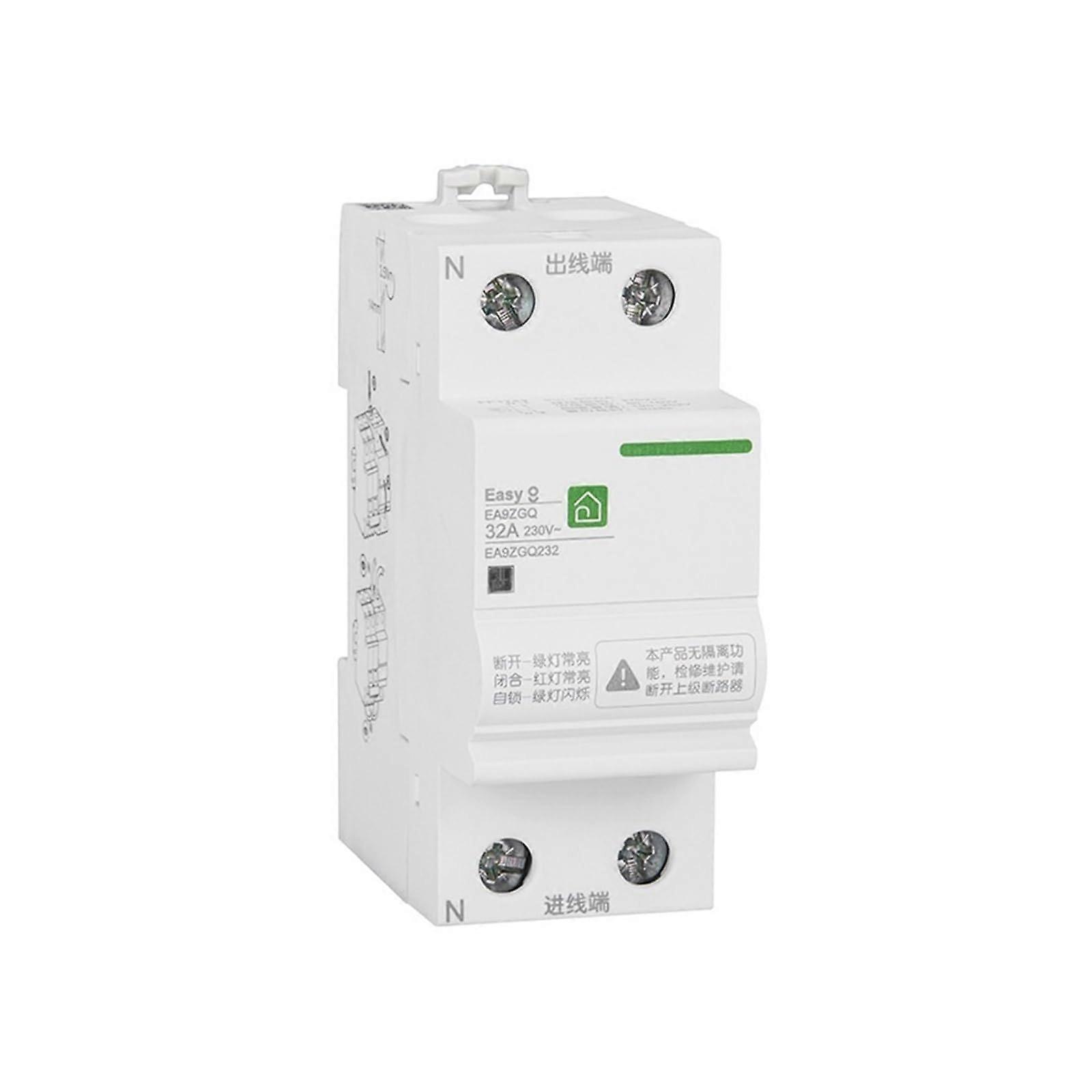 Overvoltage and Undervoltage Protector 1P+N 50A Single Phase Circuit Breaker