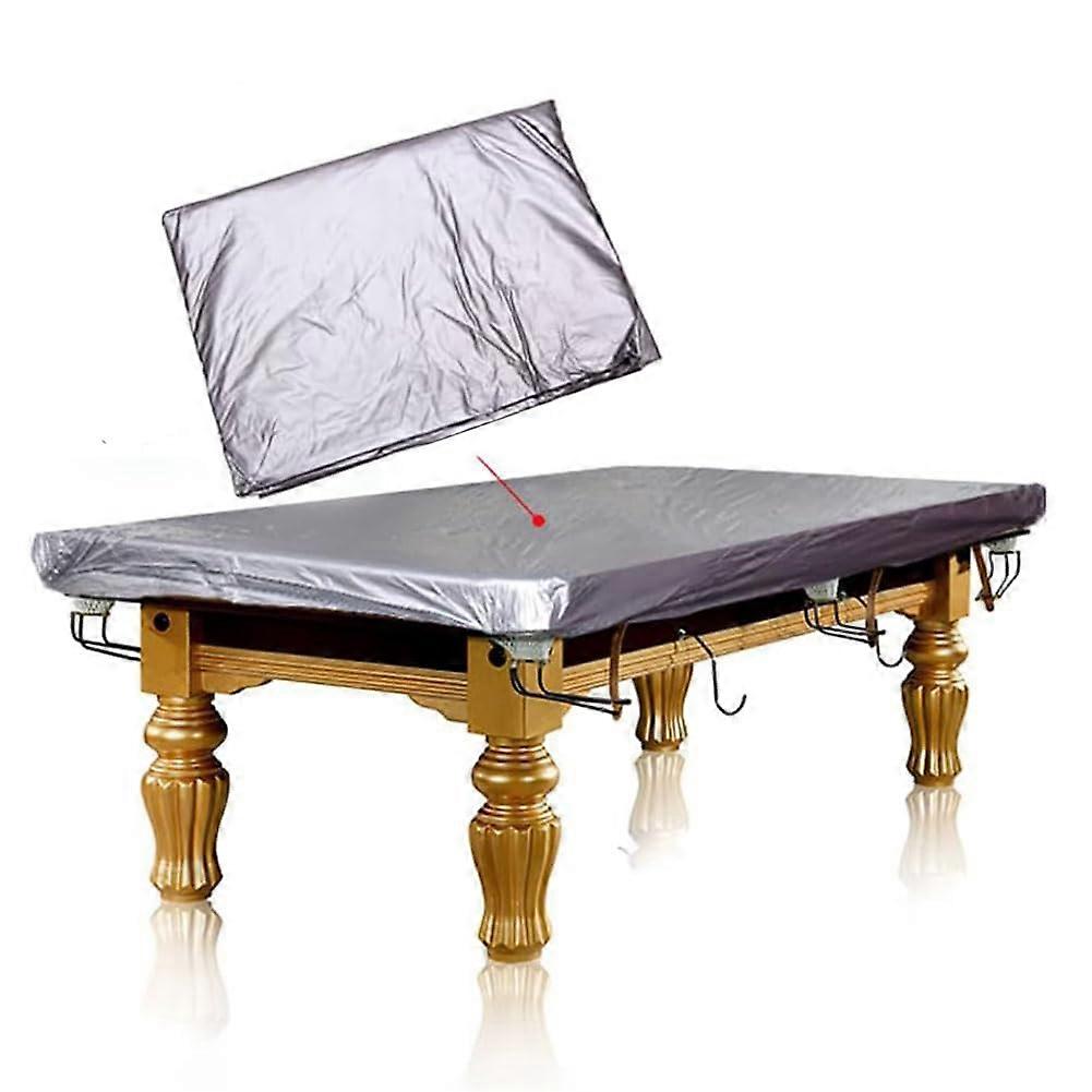 Waterproof Pool Table Cover 7/8/9/10/12ft with Elastic Corners, Heavy Duty Billiard Table Dust Protector