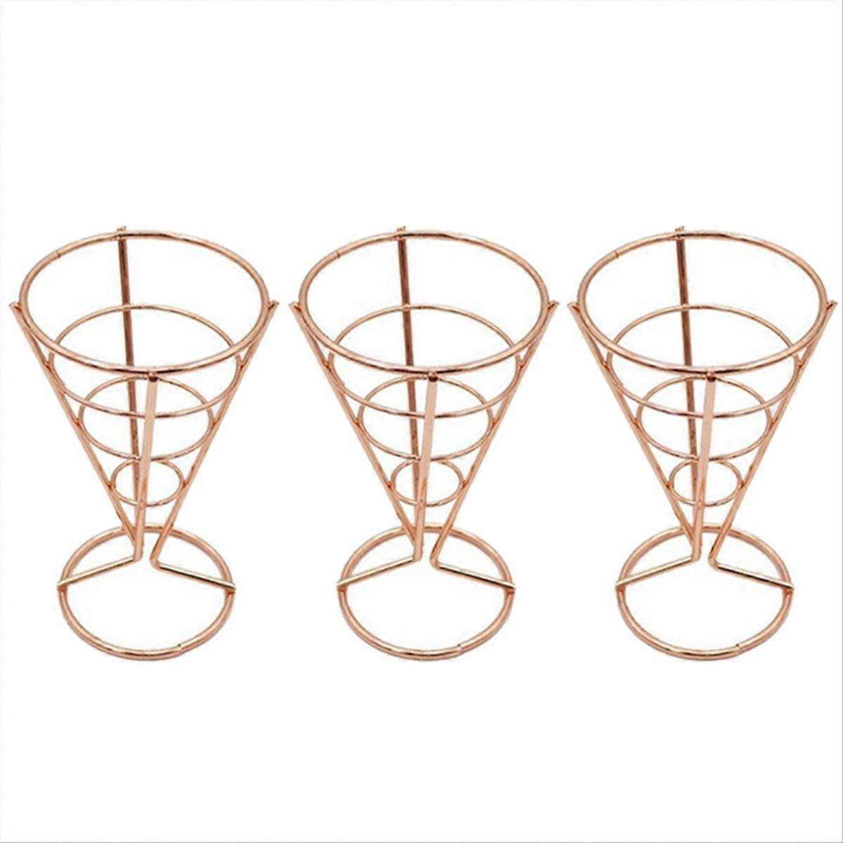 Hähnchenständer Snackkorb Pommesständer Roségold