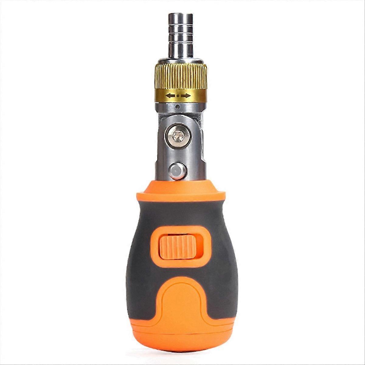 Eight in One Multi-Function S2 Batch Head 2-Way Ratchet Adjustable, Orange